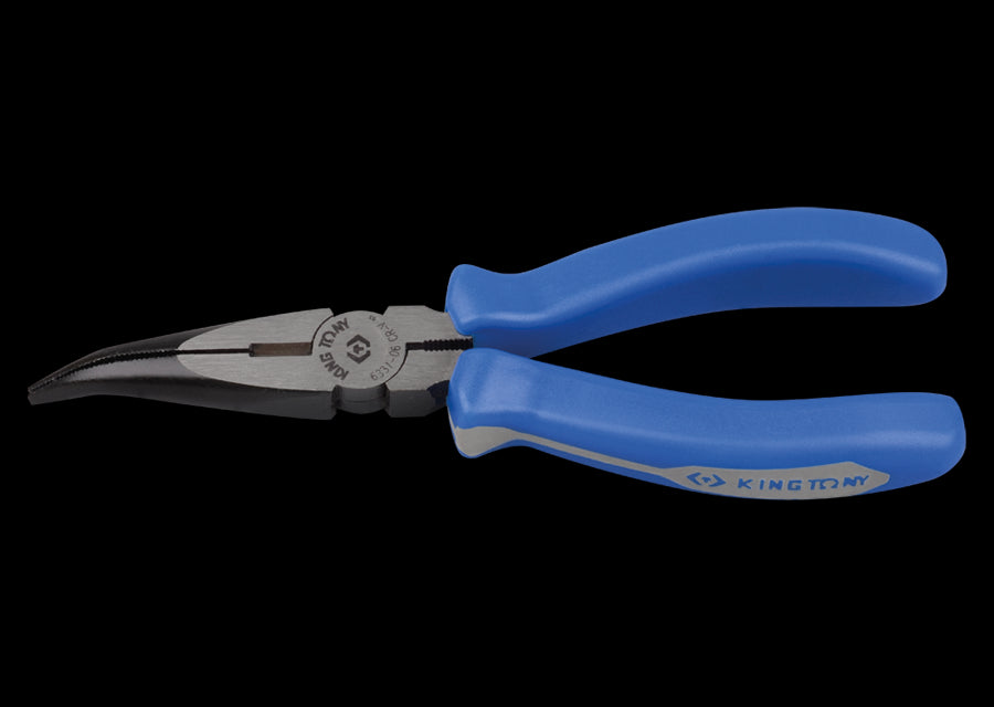 Pince-becs demi-ronds coudés 150mm