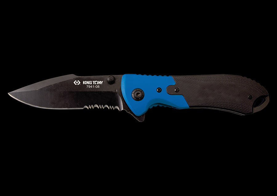 Couteau pliant à cran d'arrêt L:210mm