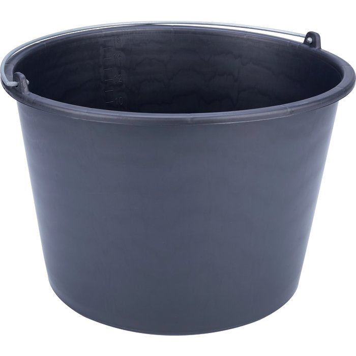 Seau noir à peinture avec anse 12 litres