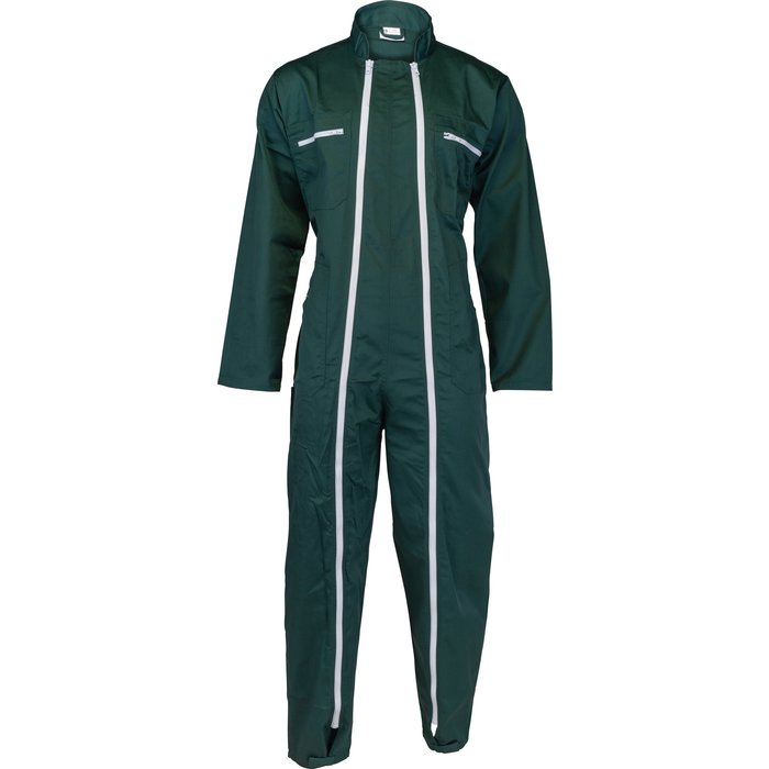 Combinaison de travail 2 ZIP verte