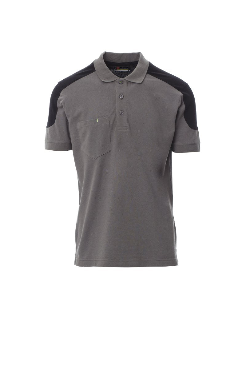 Polo bicolore avec petite poche poitrine à manches courtes