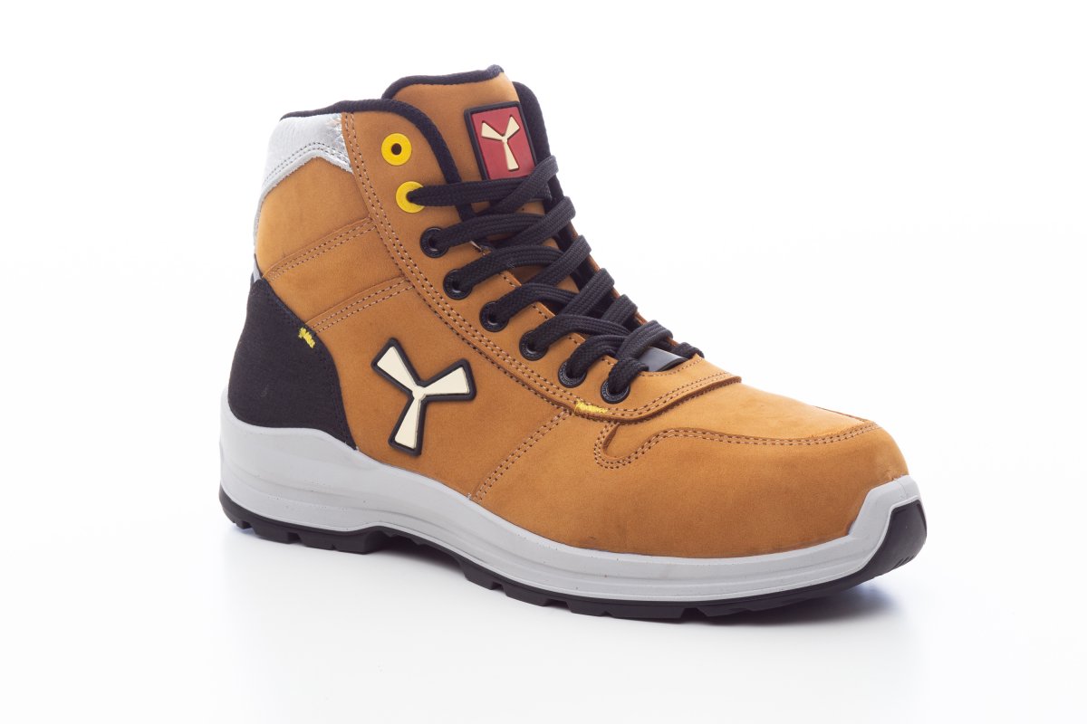 Chaussure de sécurité haute antistatique femme S3 NBK GET FORCE MID LD S3-NBK JAUNE ASPEN 35 / 42