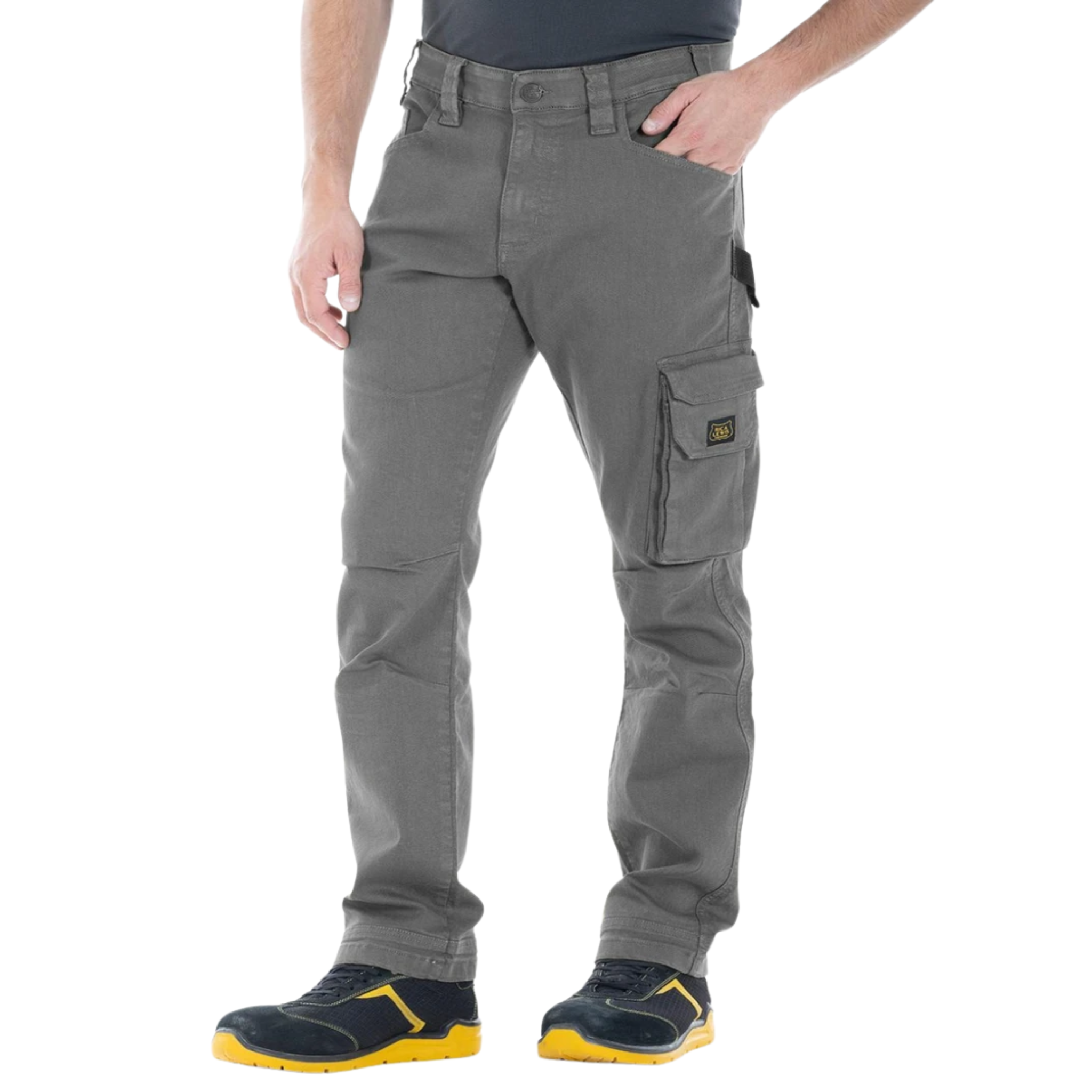 Jeans multi-poches stretch Fibreflex Gris