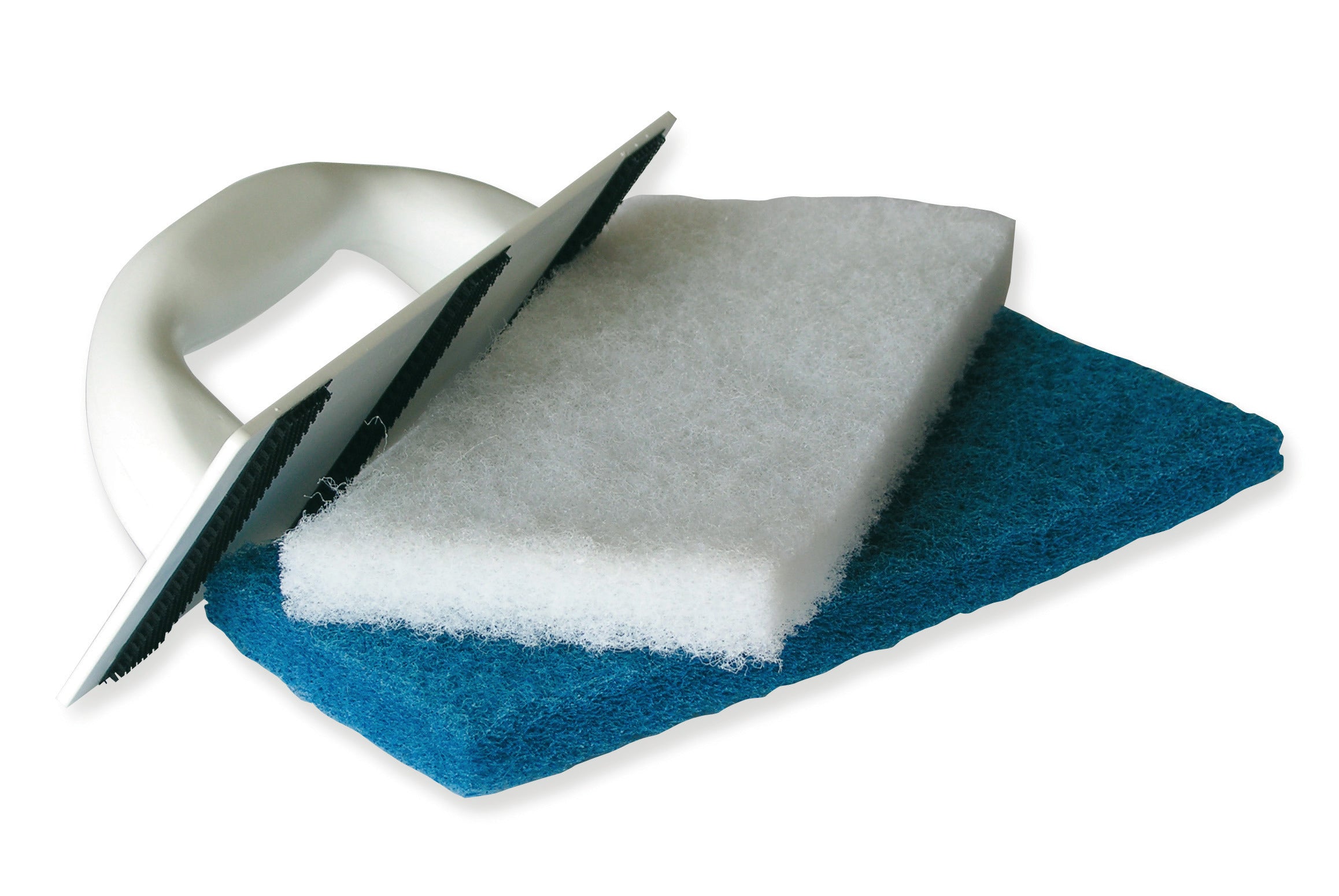 PLATOIR DE NETTOYAGE 2 TAMPONS ABRASIFS 25X11CM