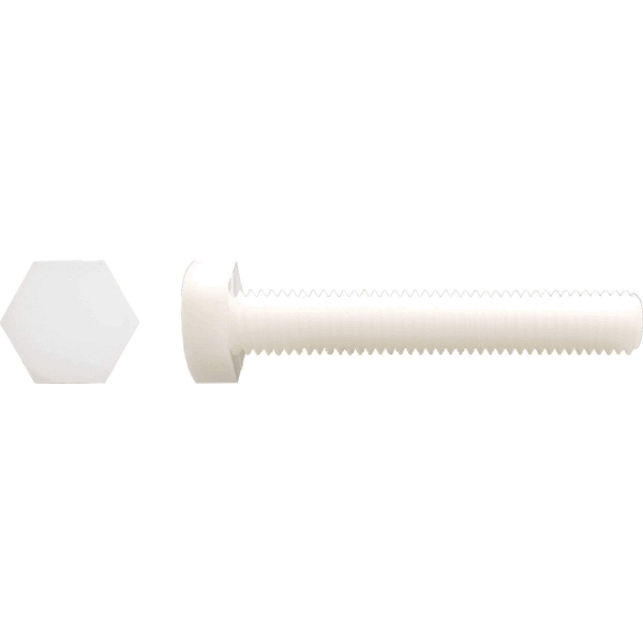 Vis TH tête hexagonale filetage total Polyamide 