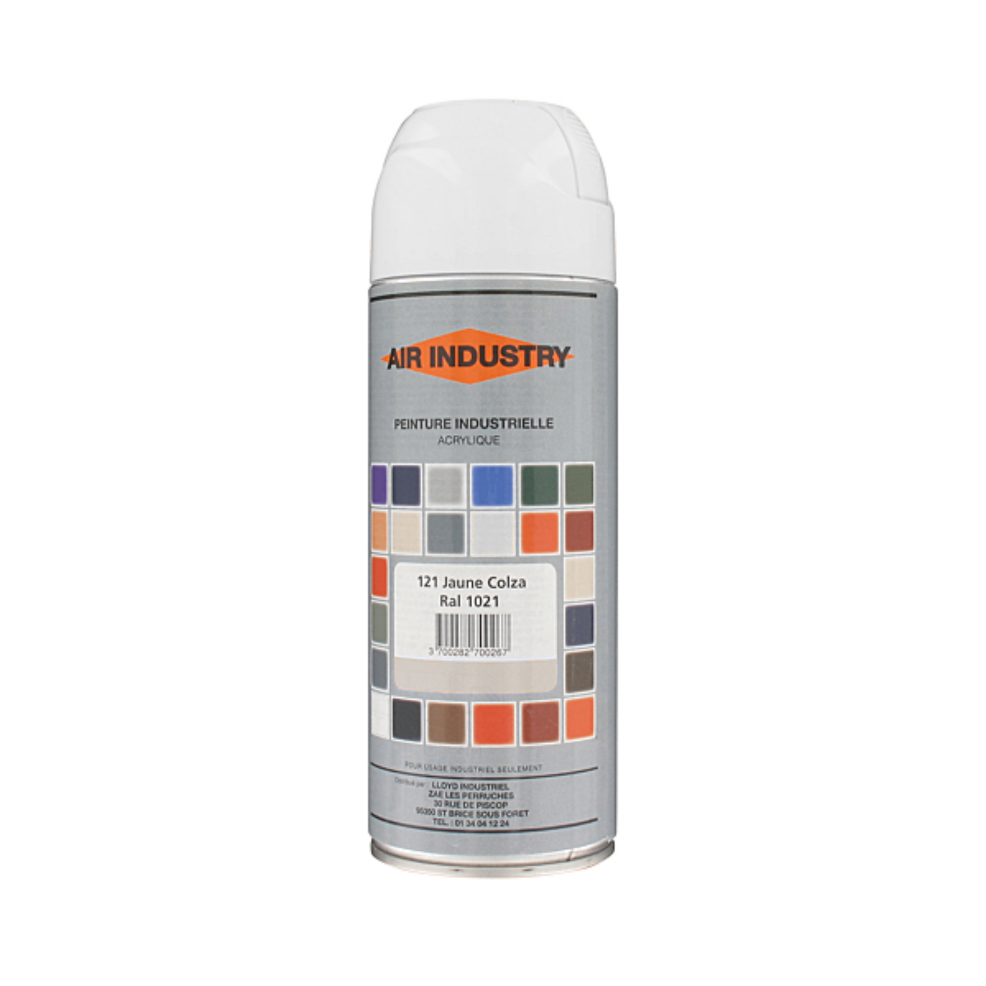 Peinture anti-corrosion blanc brillant RAL 9011 aérosol 400 ml
