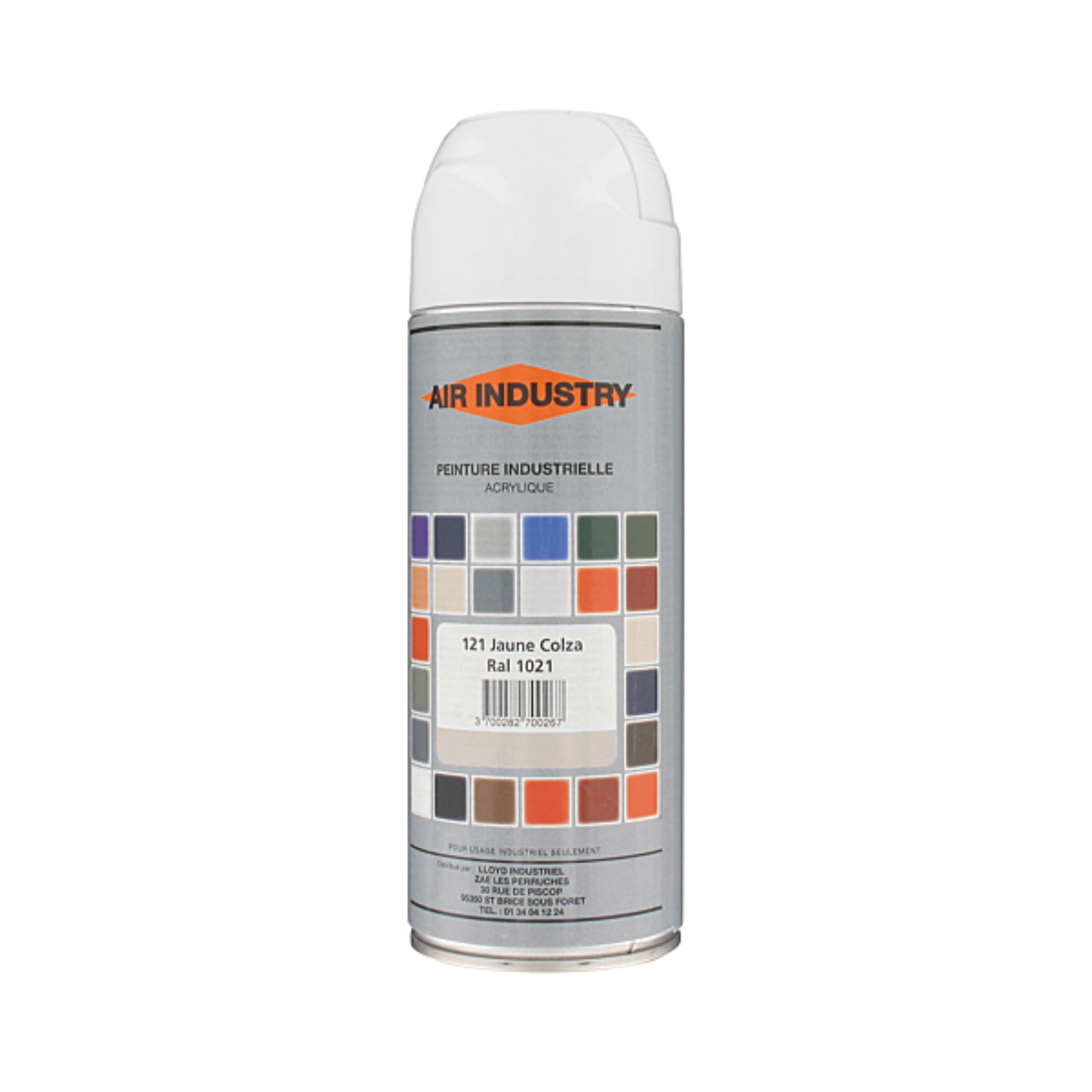 Peinture anti-corrosion blanc brillant RAL 9011 aérosol 400 ml