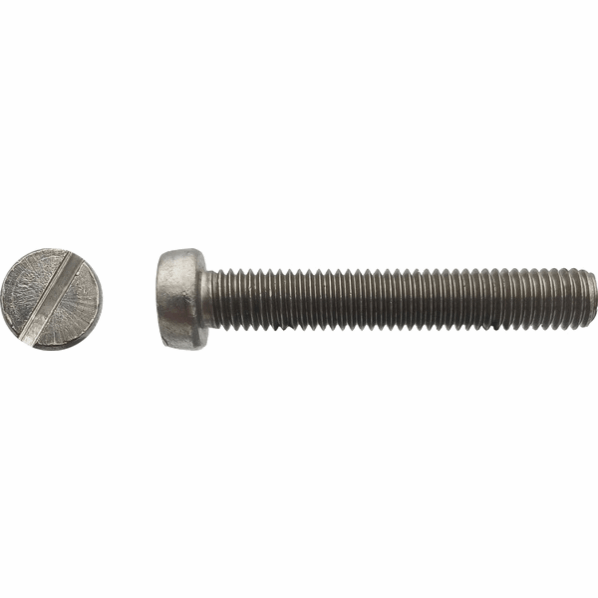 Vis à métaux tête cylindrique fendue Inox A2 