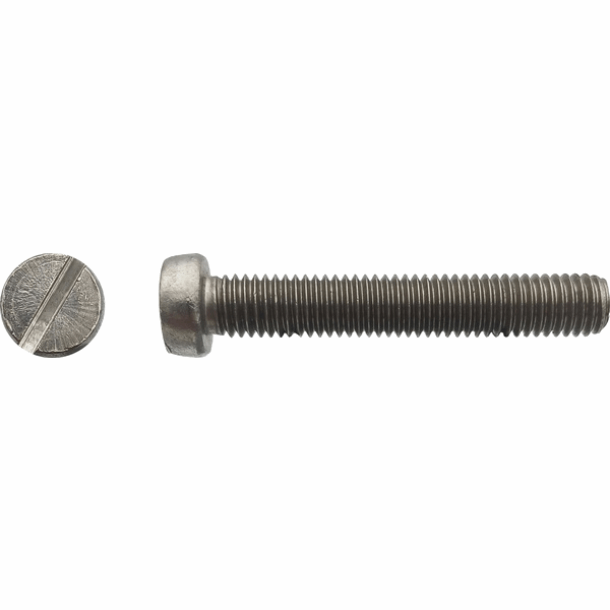 Vis à métaux tête cylindrique fendue Inox A2 