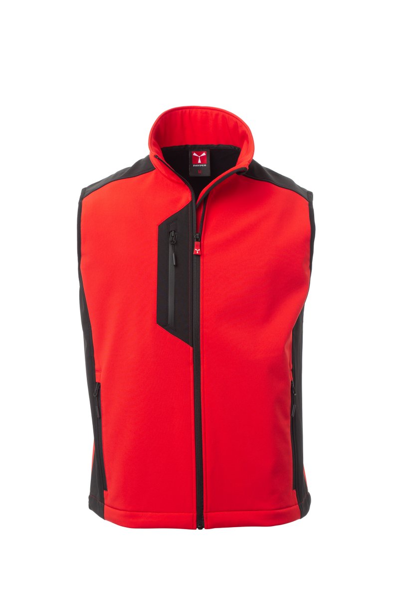 Gilet softshell sans manches bicolore fermeture par zip