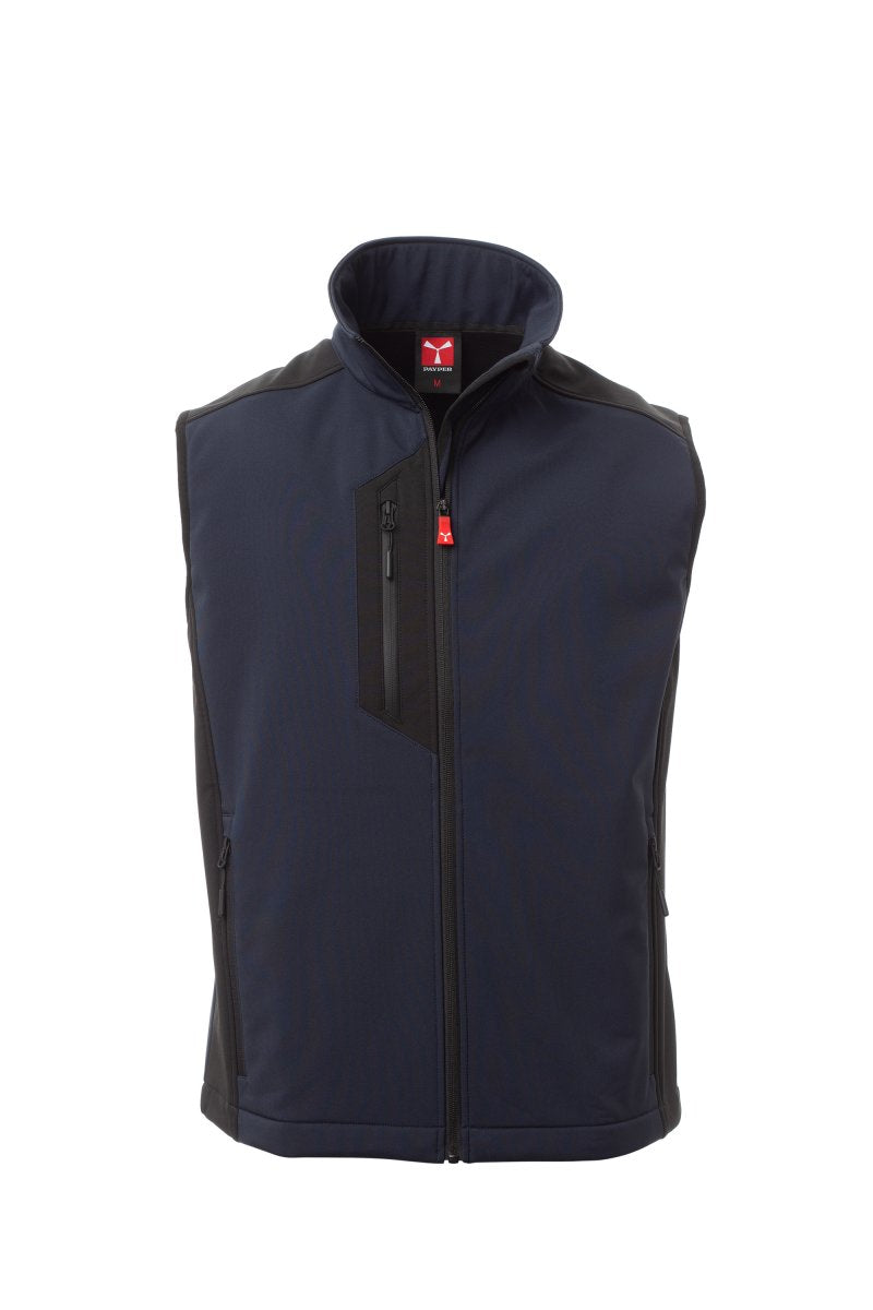 Gilet softshell sans manches bicolore fermeture par zip