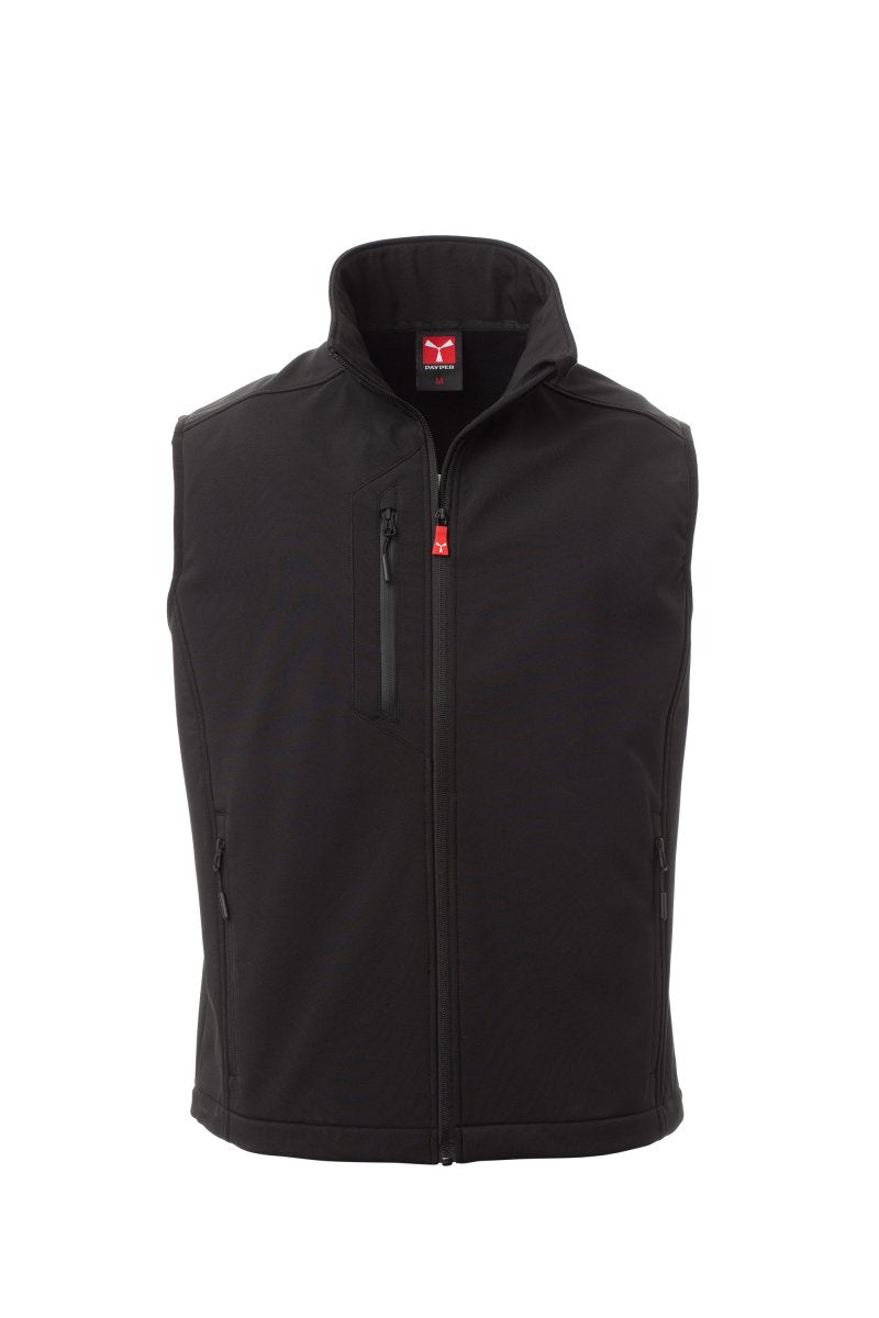 Gilet softshell sans manches bicolore fermeture par zip
