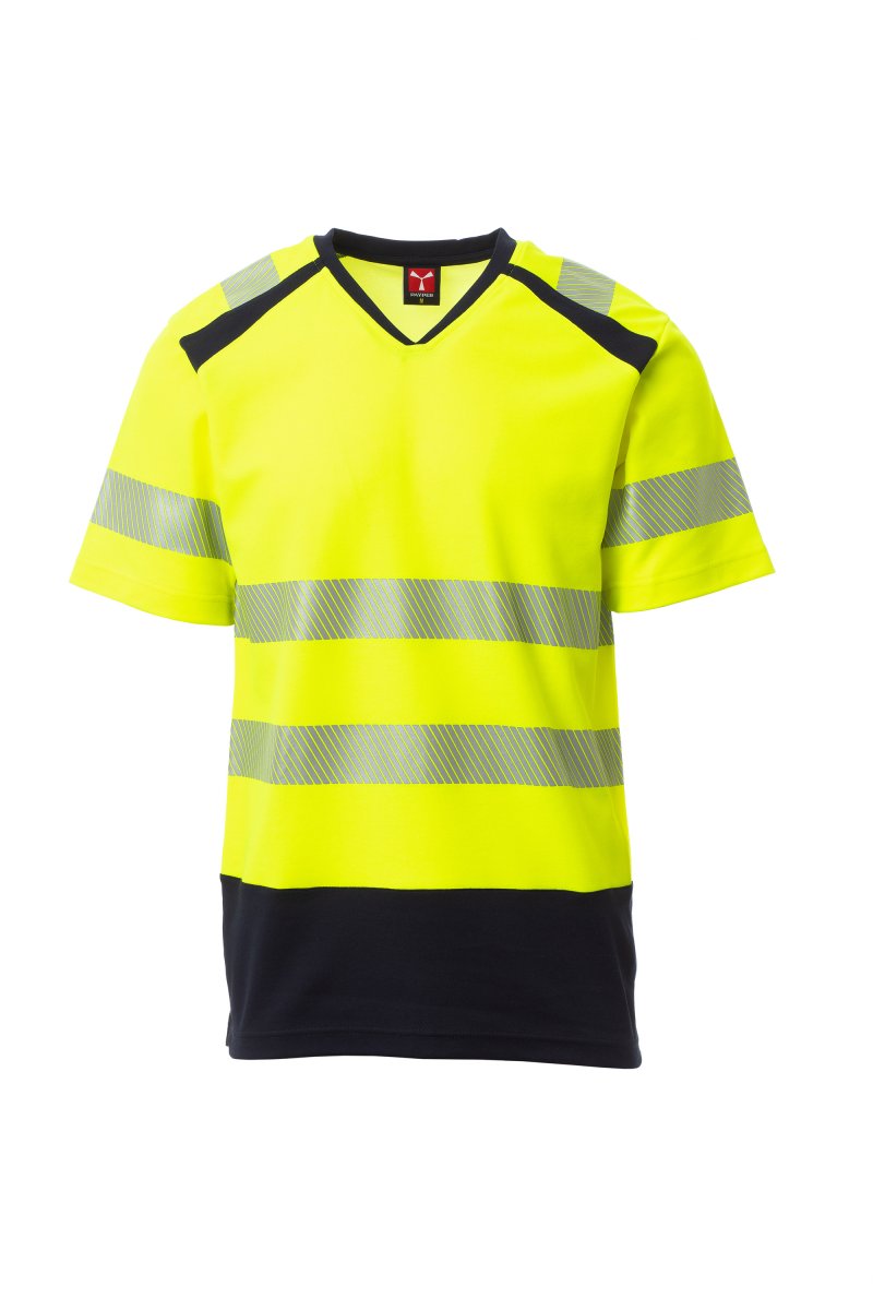 Tee shirt haute visibilité col en V à manches courtes