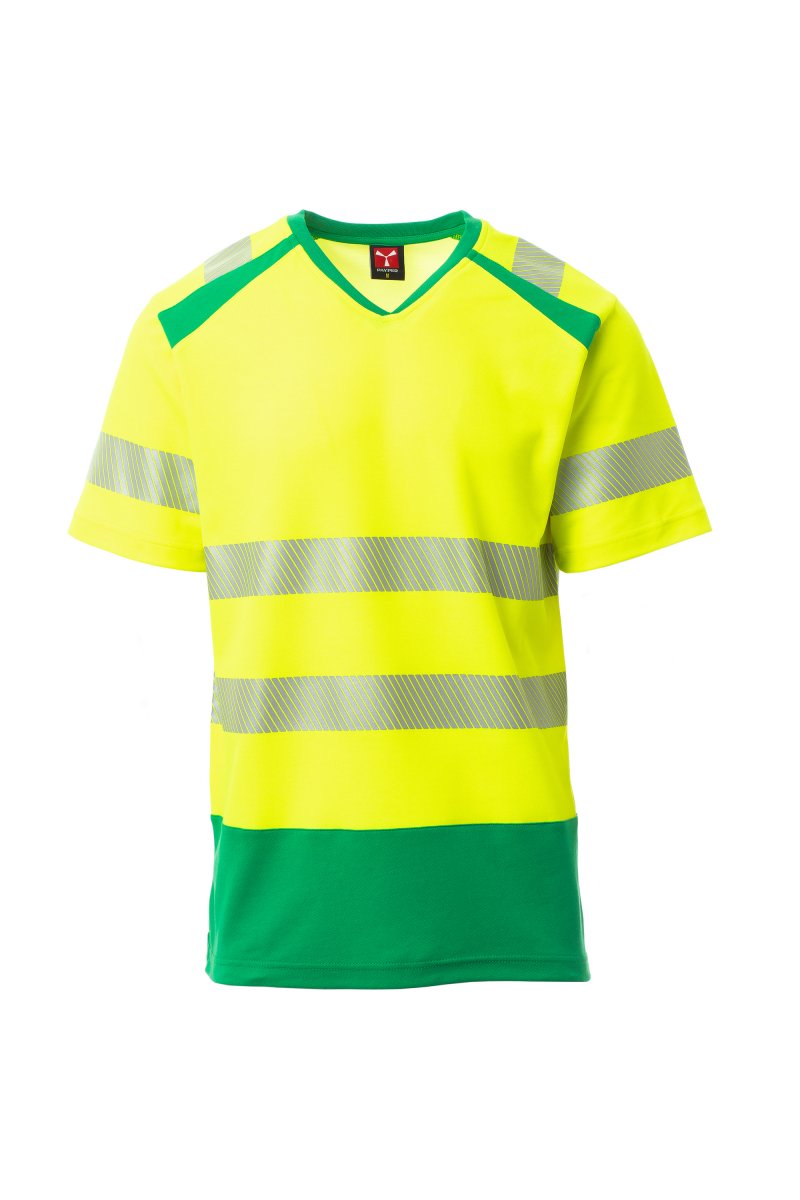 Tee shirt haute visibilité col en V à manches courtes