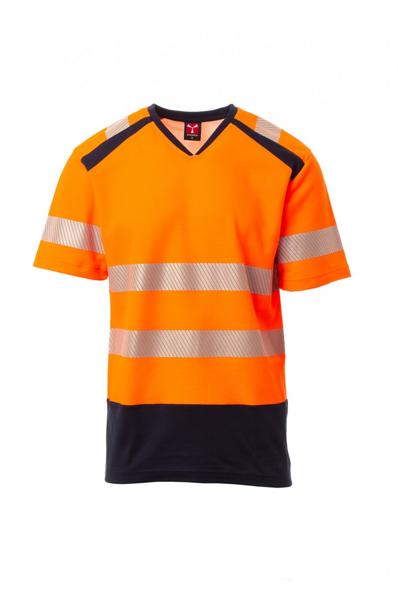 Tee shirt haute visibilité col en V à manches courtes