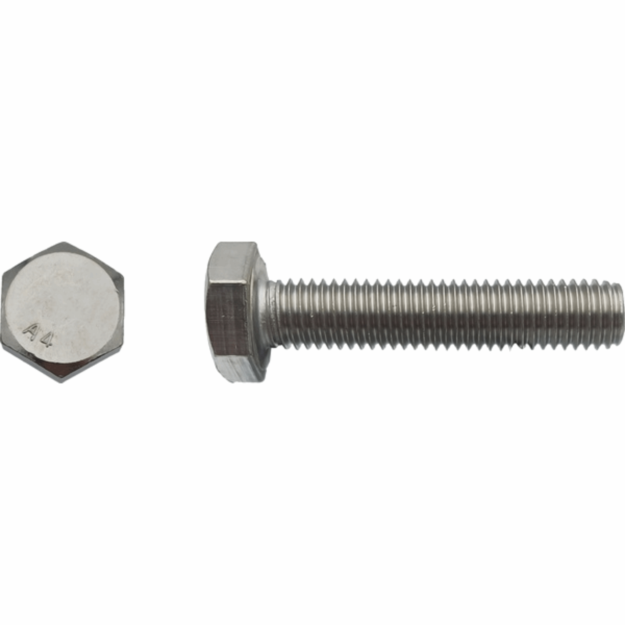 Vis TH tête hexagonale filtage total Inox A4 