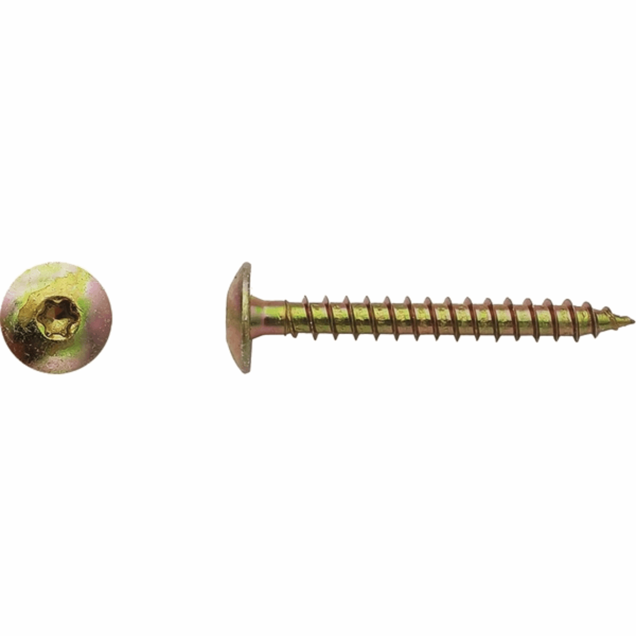 Vis penture torx Zingué bichromaté 