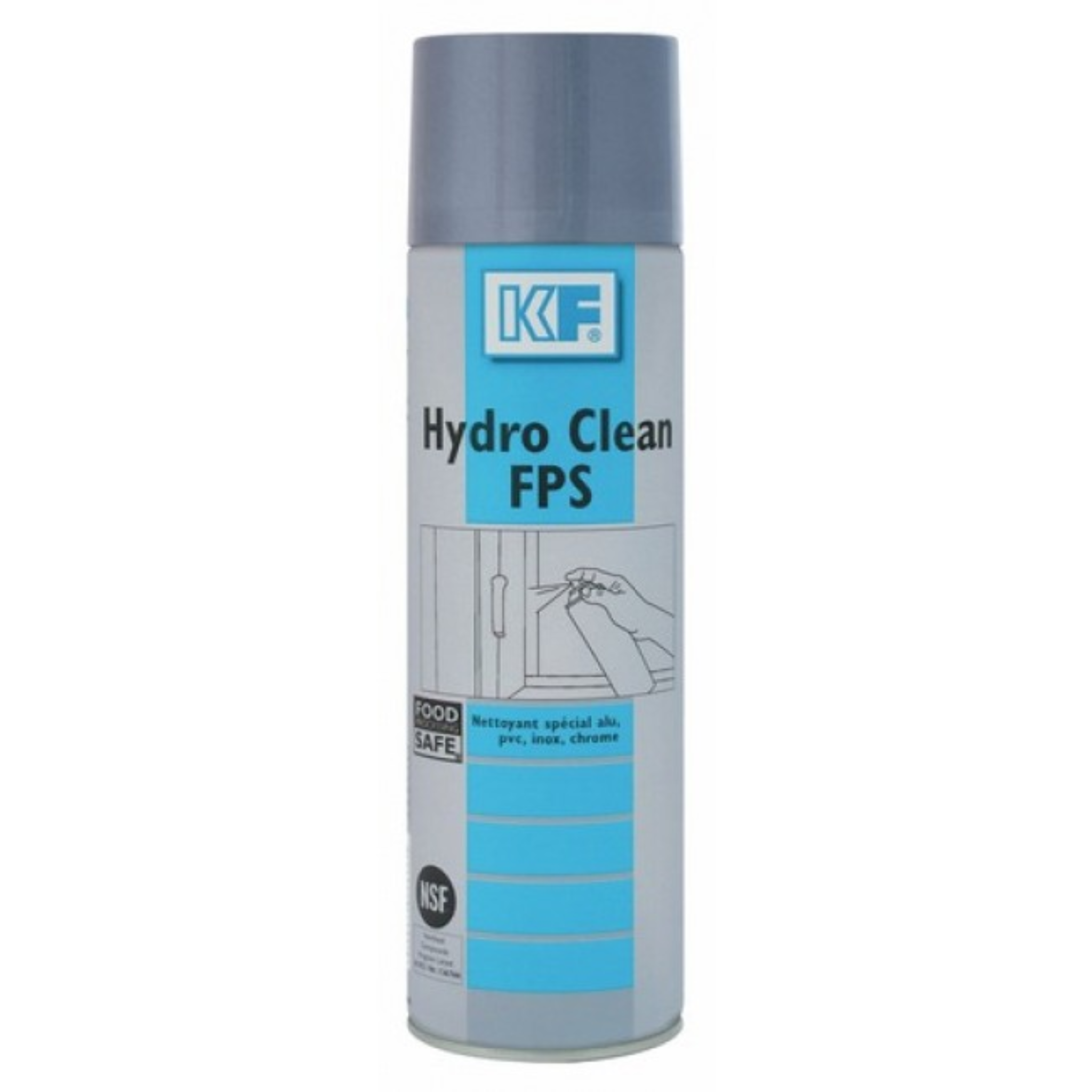 Mousse nettoyant métaux Inox, PVC, Alu, Chrome aérosol 650ml