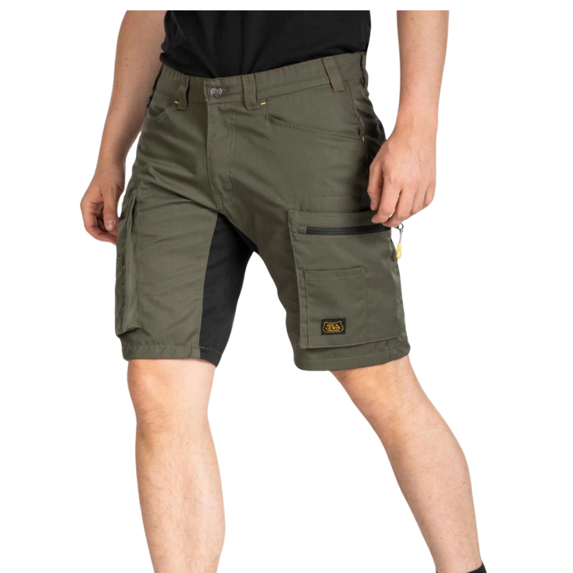 Bermuda multi-poches Fibreflex Vert Militaire