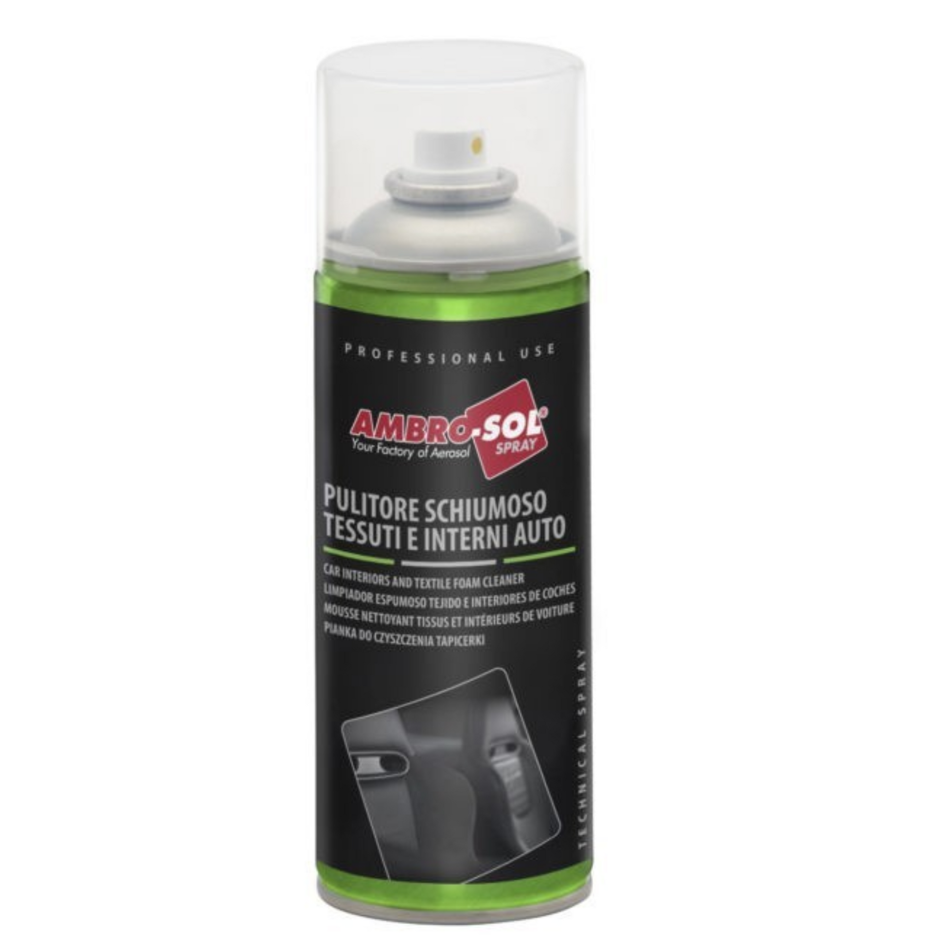 Mousse nettoyant tissus et intérieurs de voiture 400 ml