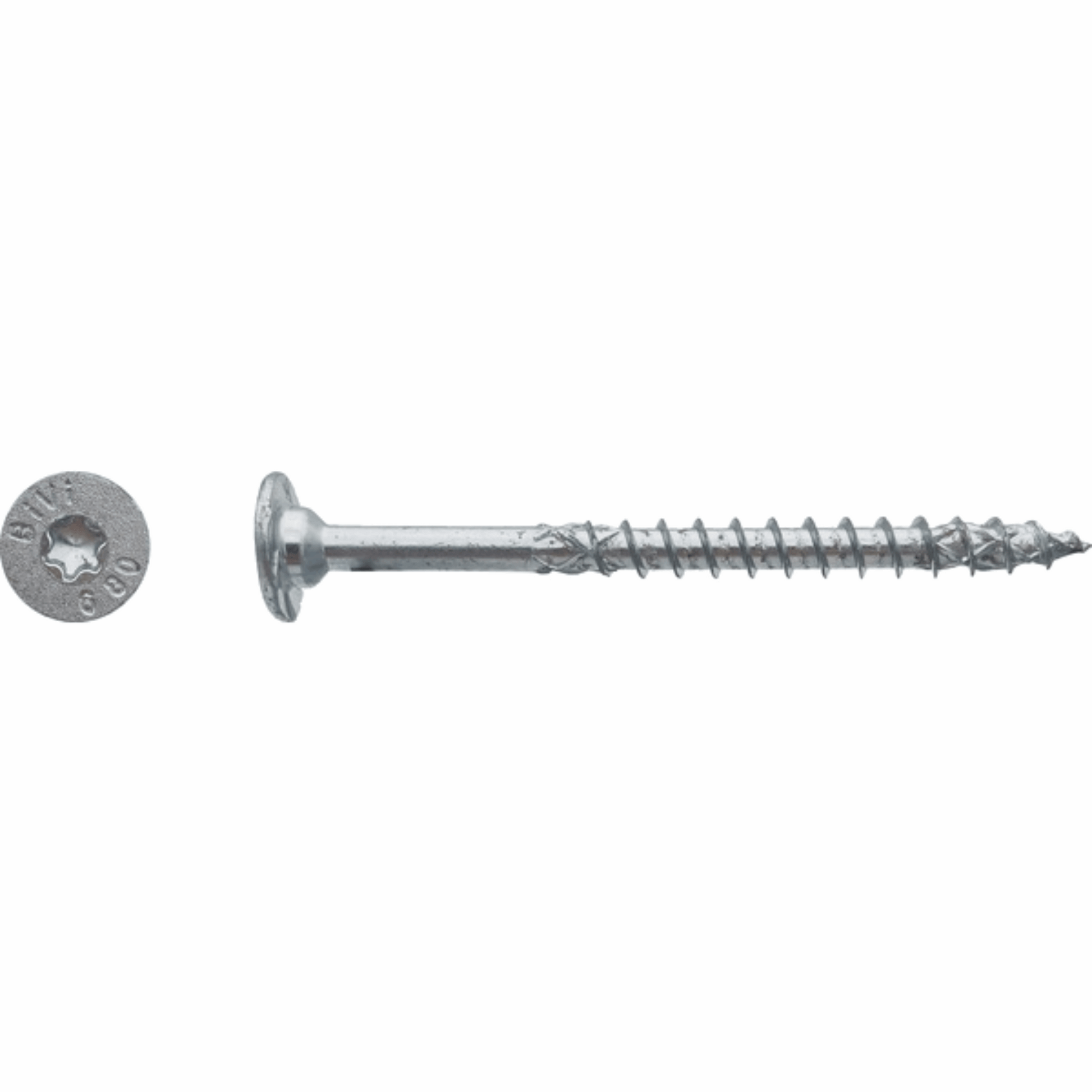Vis charpente bois FWx tête cylindrique plate torx Zingué 