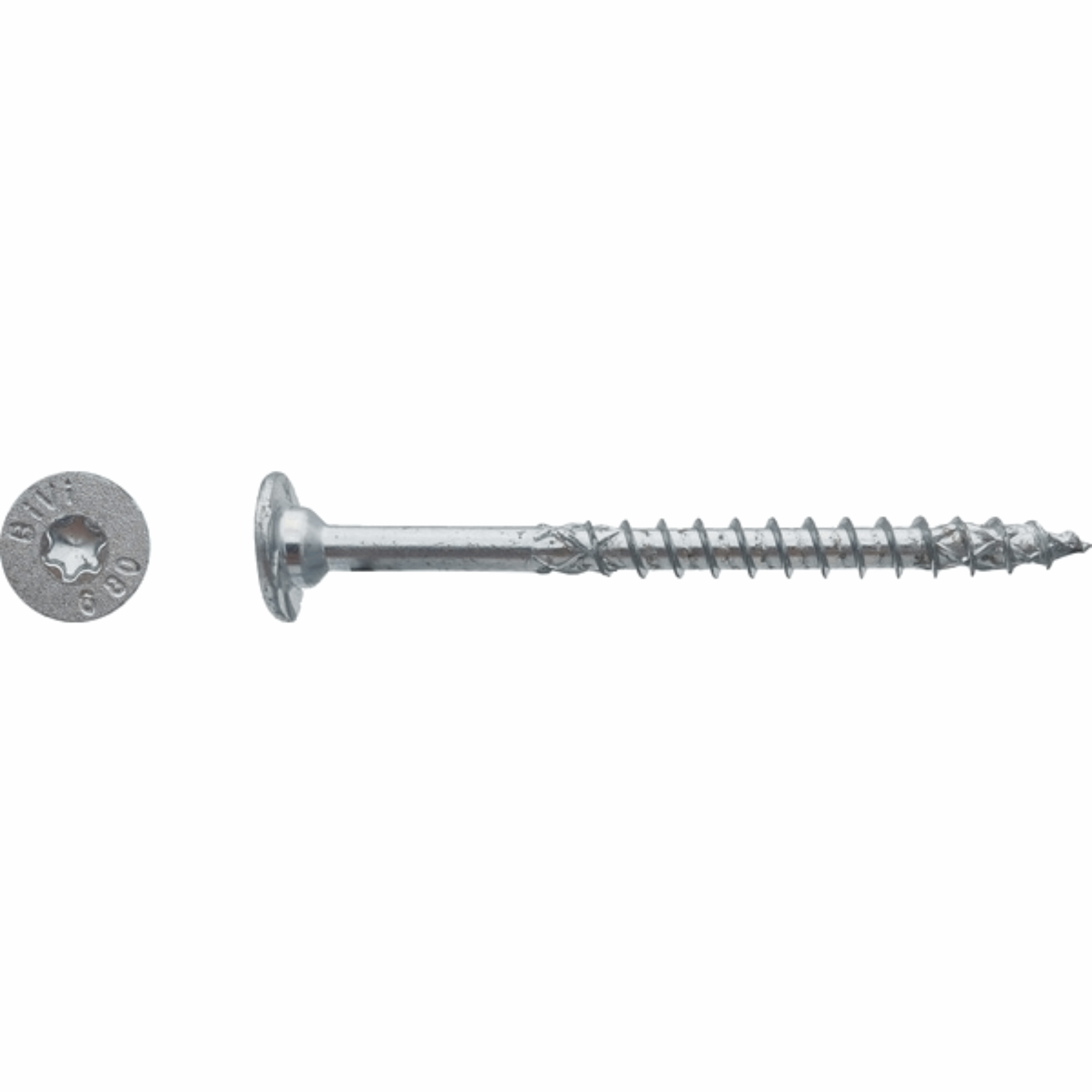 Vis charpente bois FWx tête cylindrique plate torx Zingué 