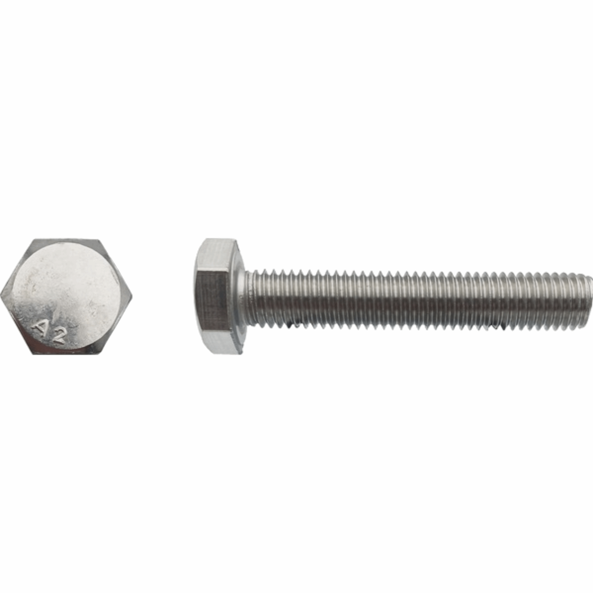 Vis TH tête hexagonale filtage total Inox A2 