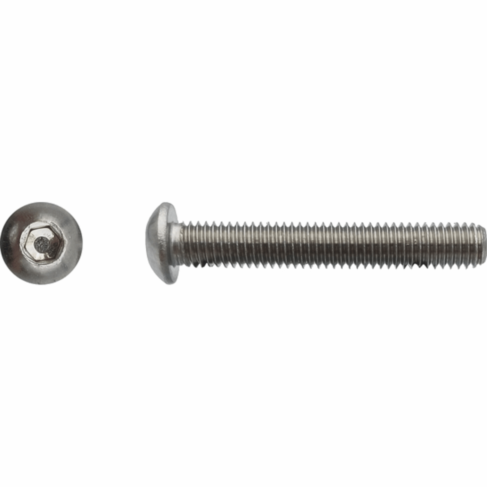 Vis BHC tête bombée six pans creux Inox A4 