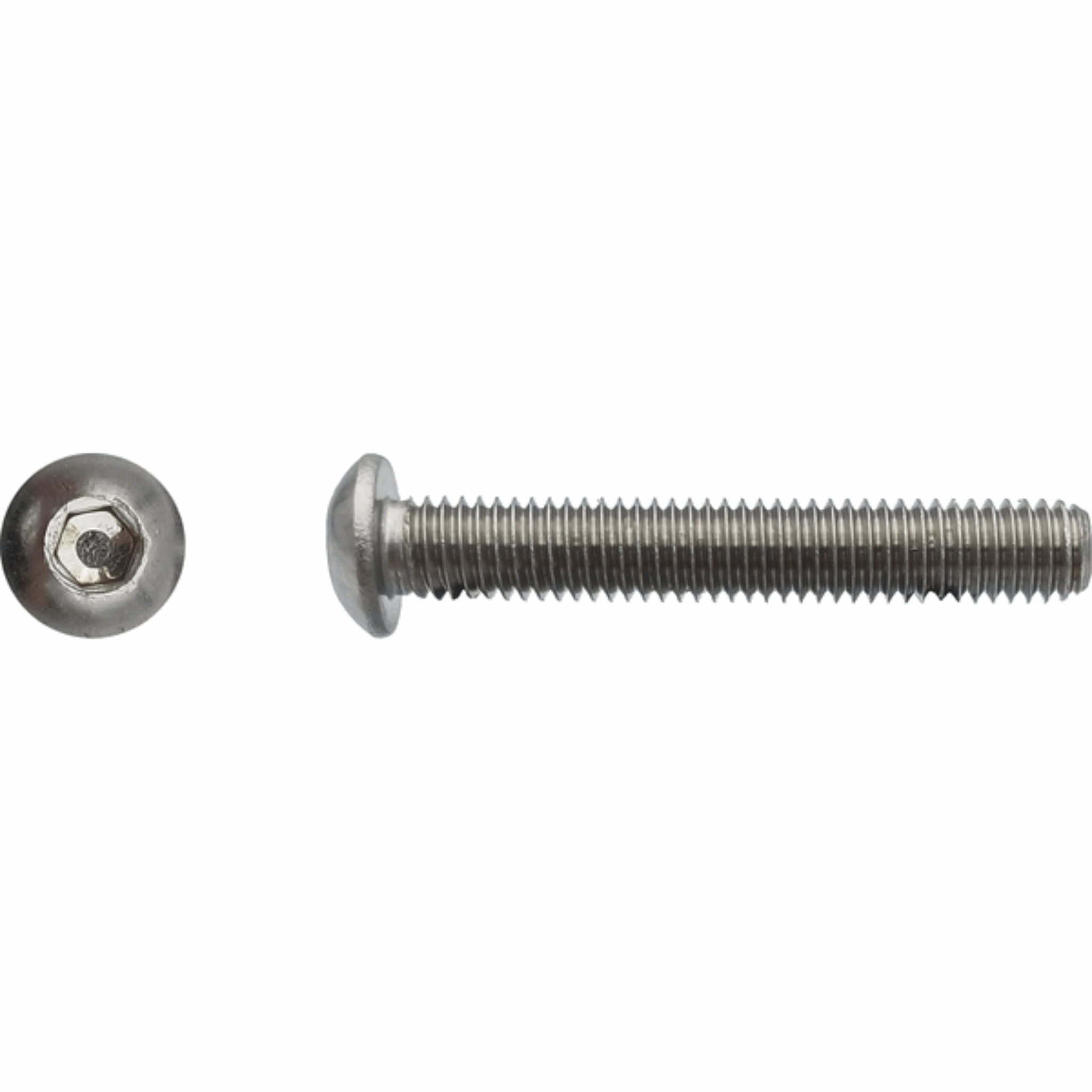 Vis BHC tête bombée six pans creux Inox A4 