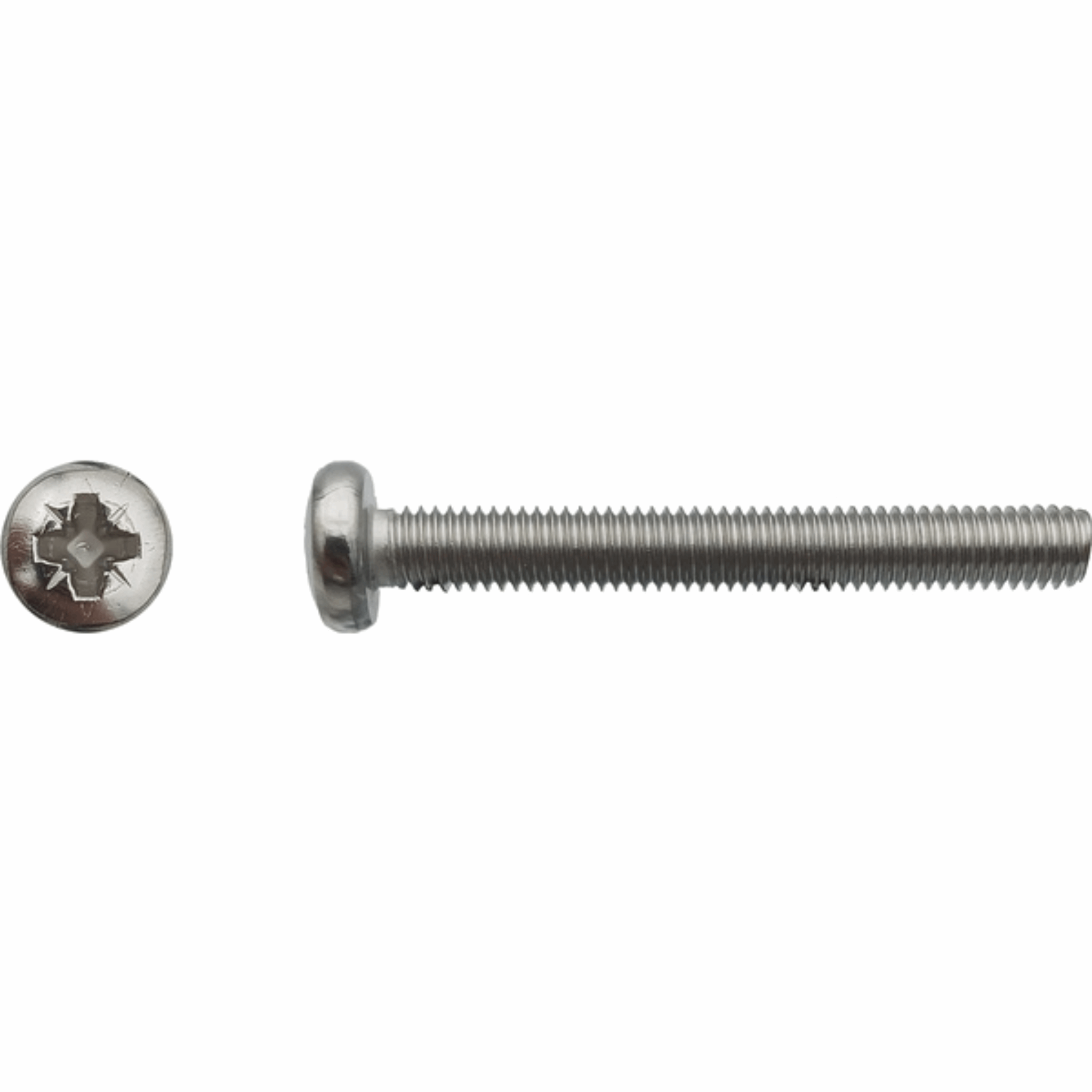 Vis à métaux tête cylindrique bombée large pozidriv inox A4 