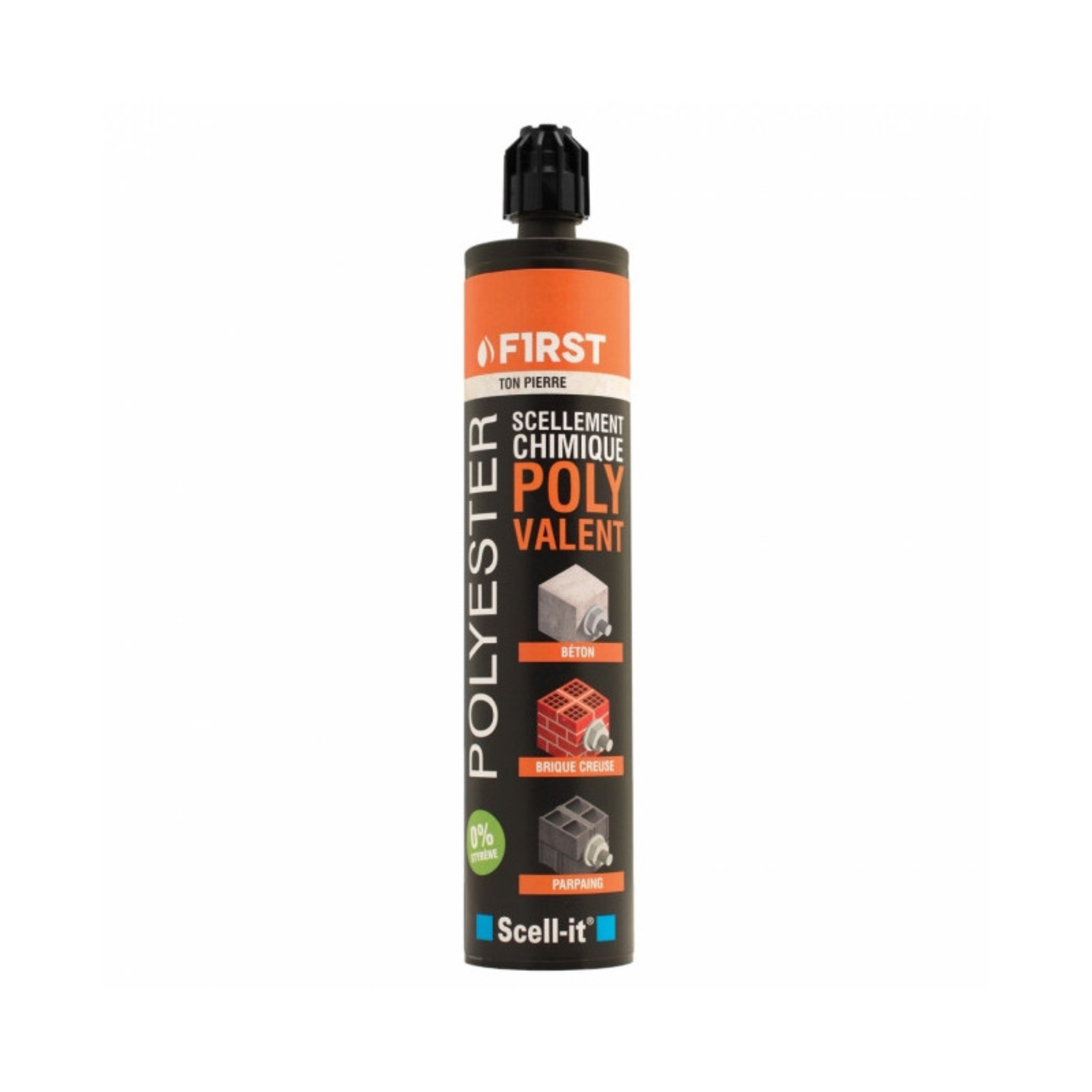 Scellement chimique polyester polyvalent Ton pierre - Scell-it FIRST300 - cartouche de 300 ml
