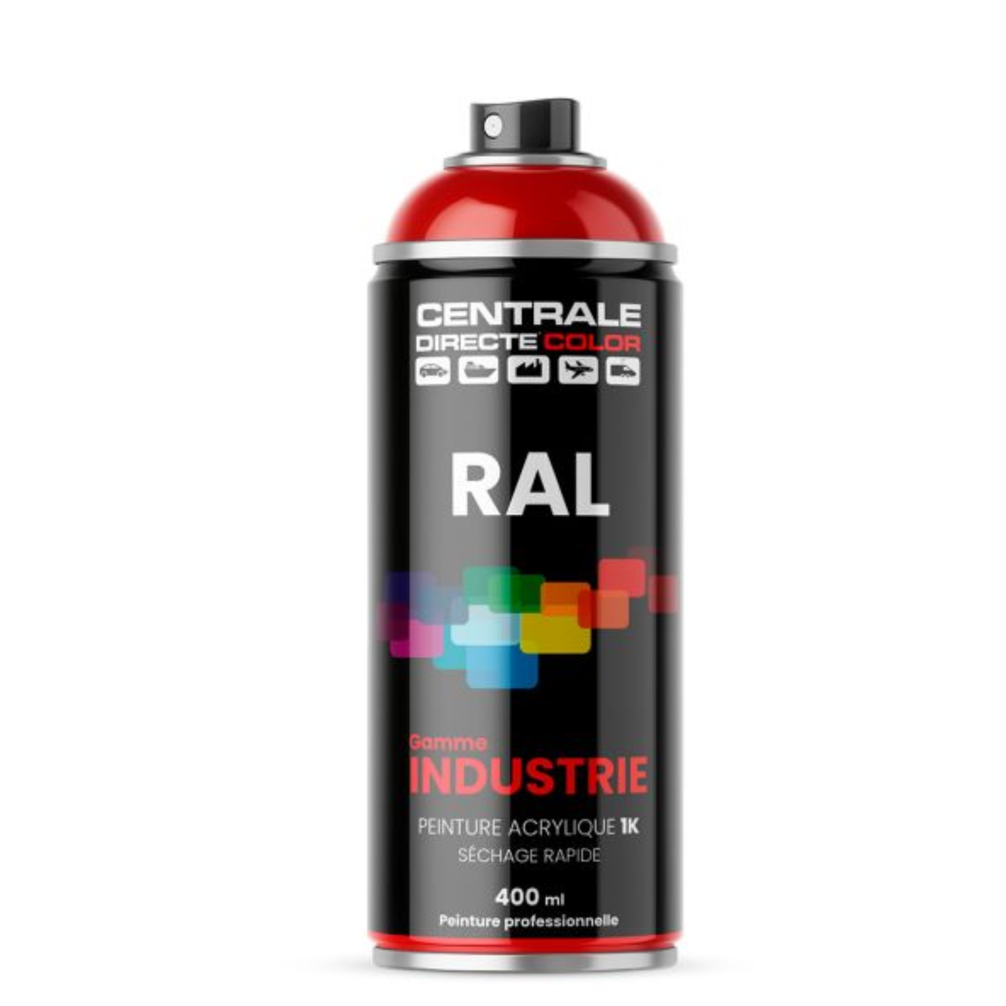Peinture industrielle acrylique RAL 3020 rouge signalisation