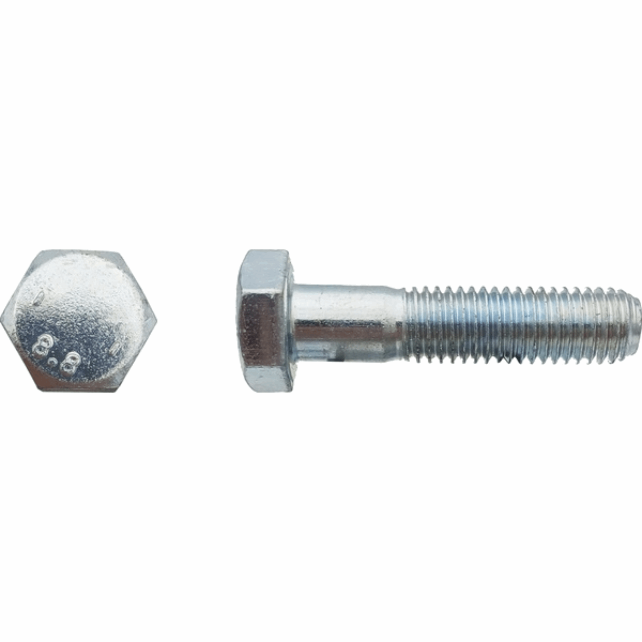 Vis TH tête héxagonale filtage partiel CL8,8 Zingué CR3 200HBS ou Bichromaté 