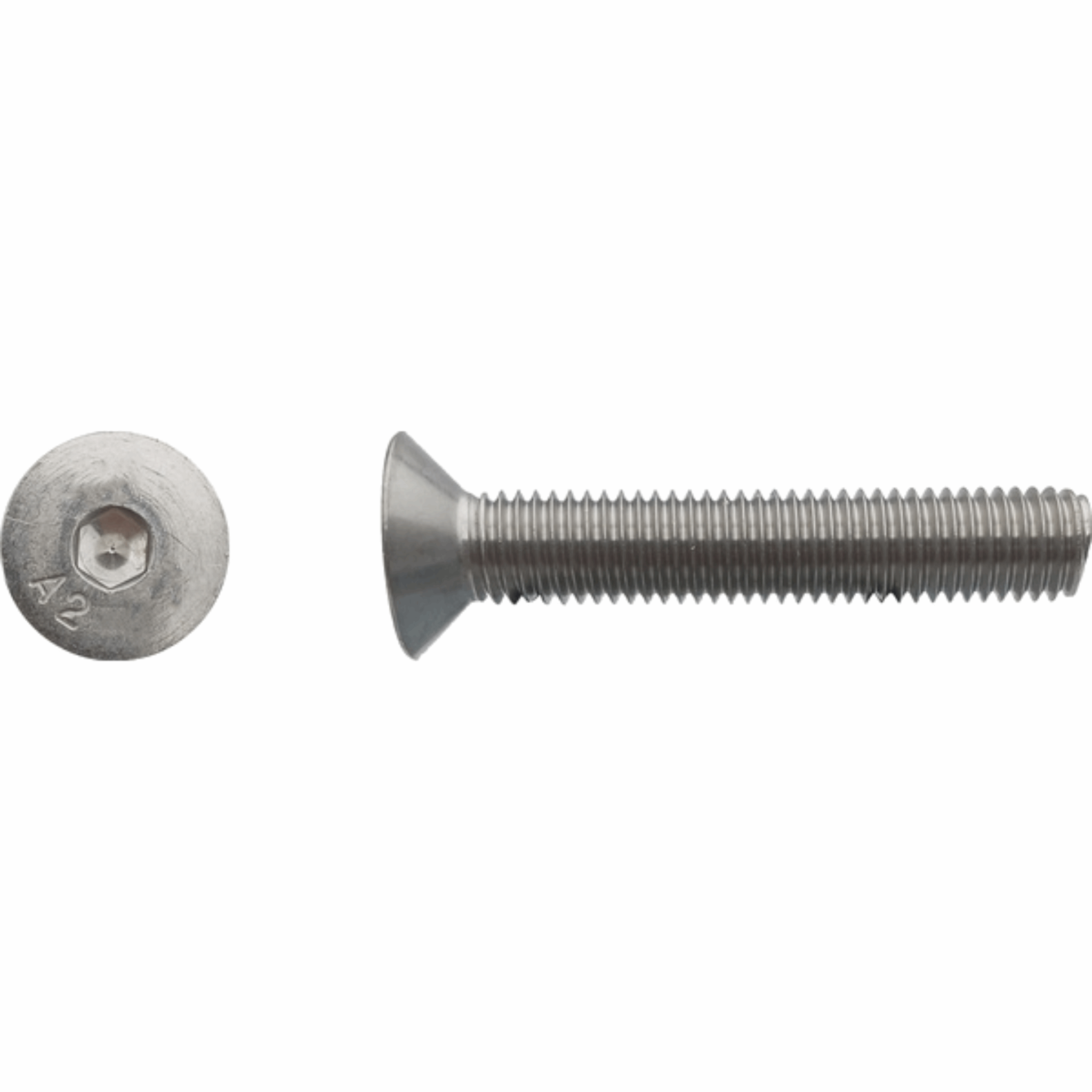 Vis FHC tête fraisée six pans creux Inox A2 