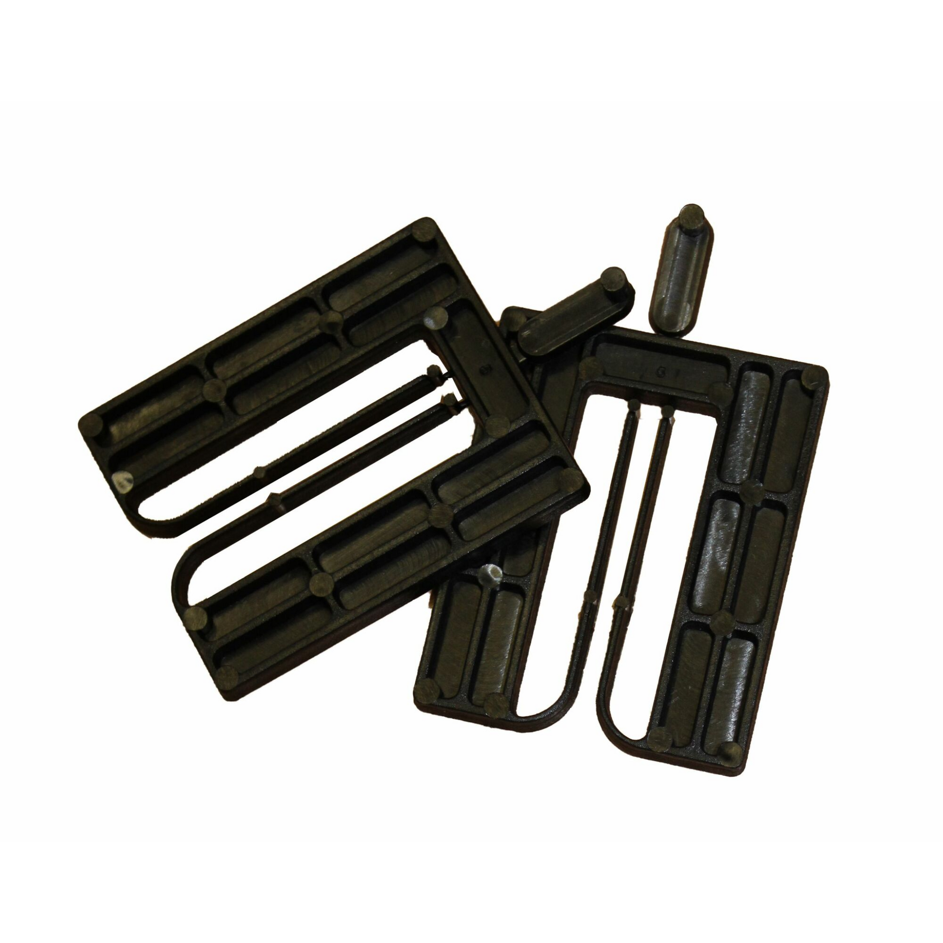 Cales fourchettes noir 30x40x1mm carton 1000 pièces