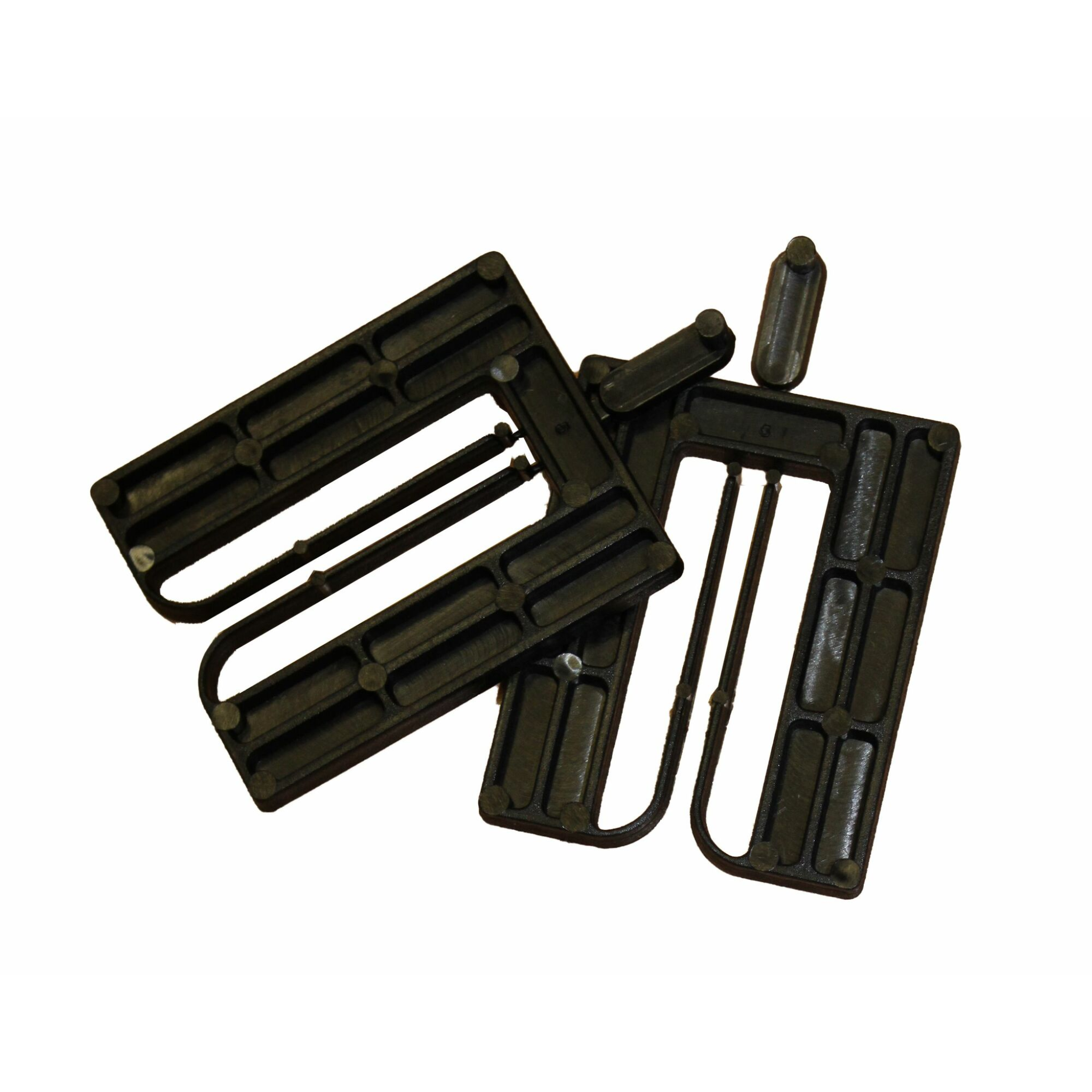 Cales fourchettes noir 30x40x1mm carton 1000 pièces