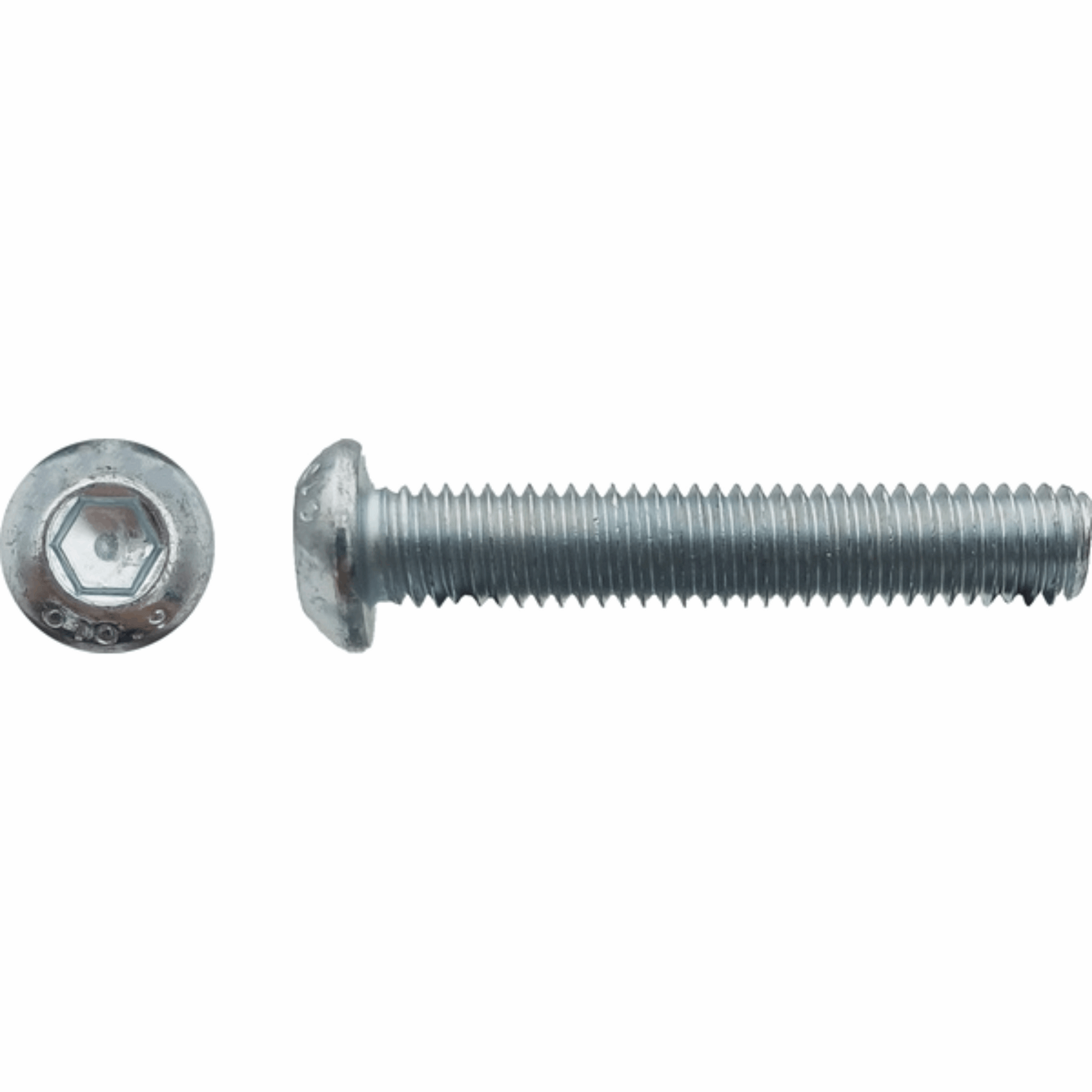 Vis BHC tête bombée six pans creux filtage total CL10,9 Zingué 