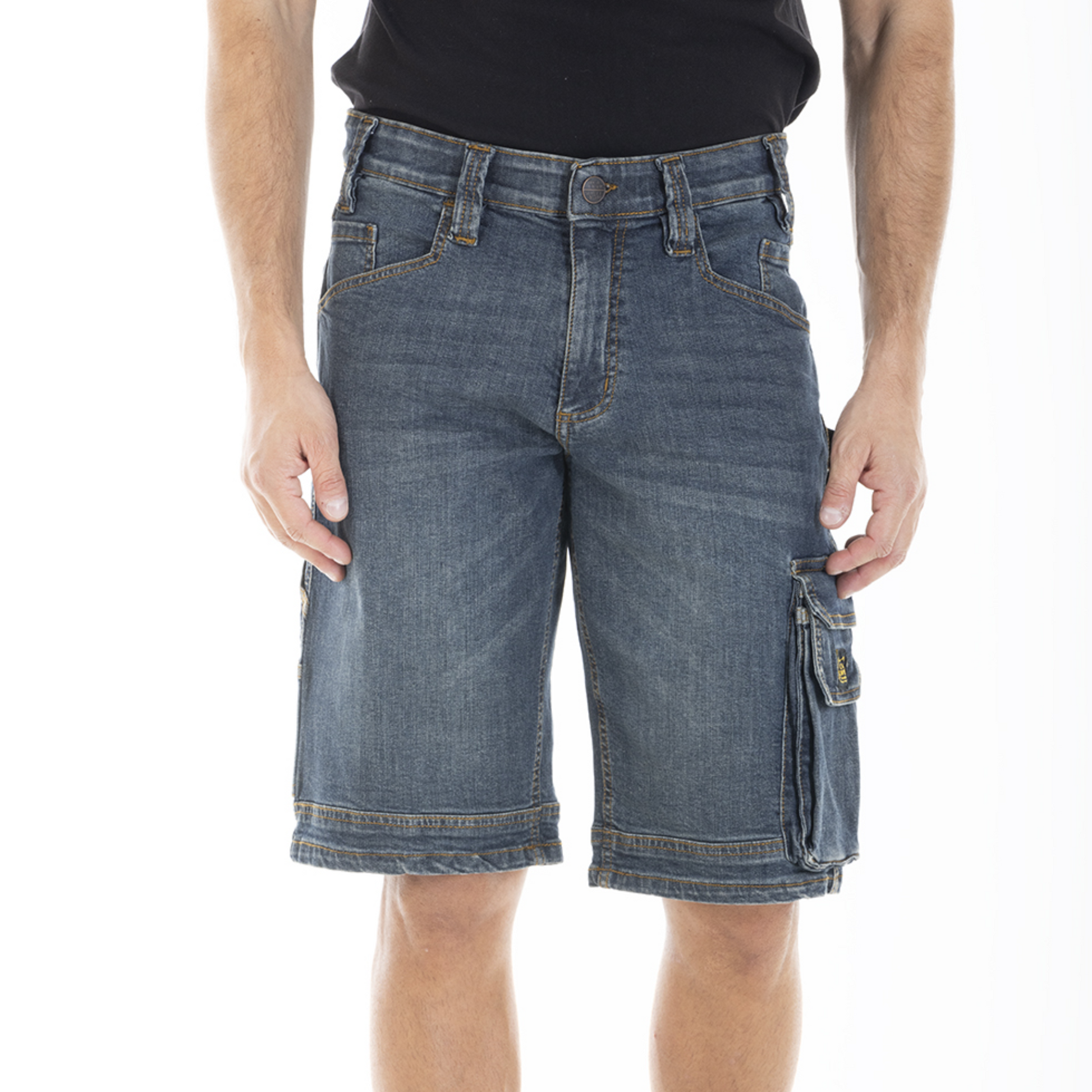 Bermuda multi-poches Fibreflex Denim Dirty