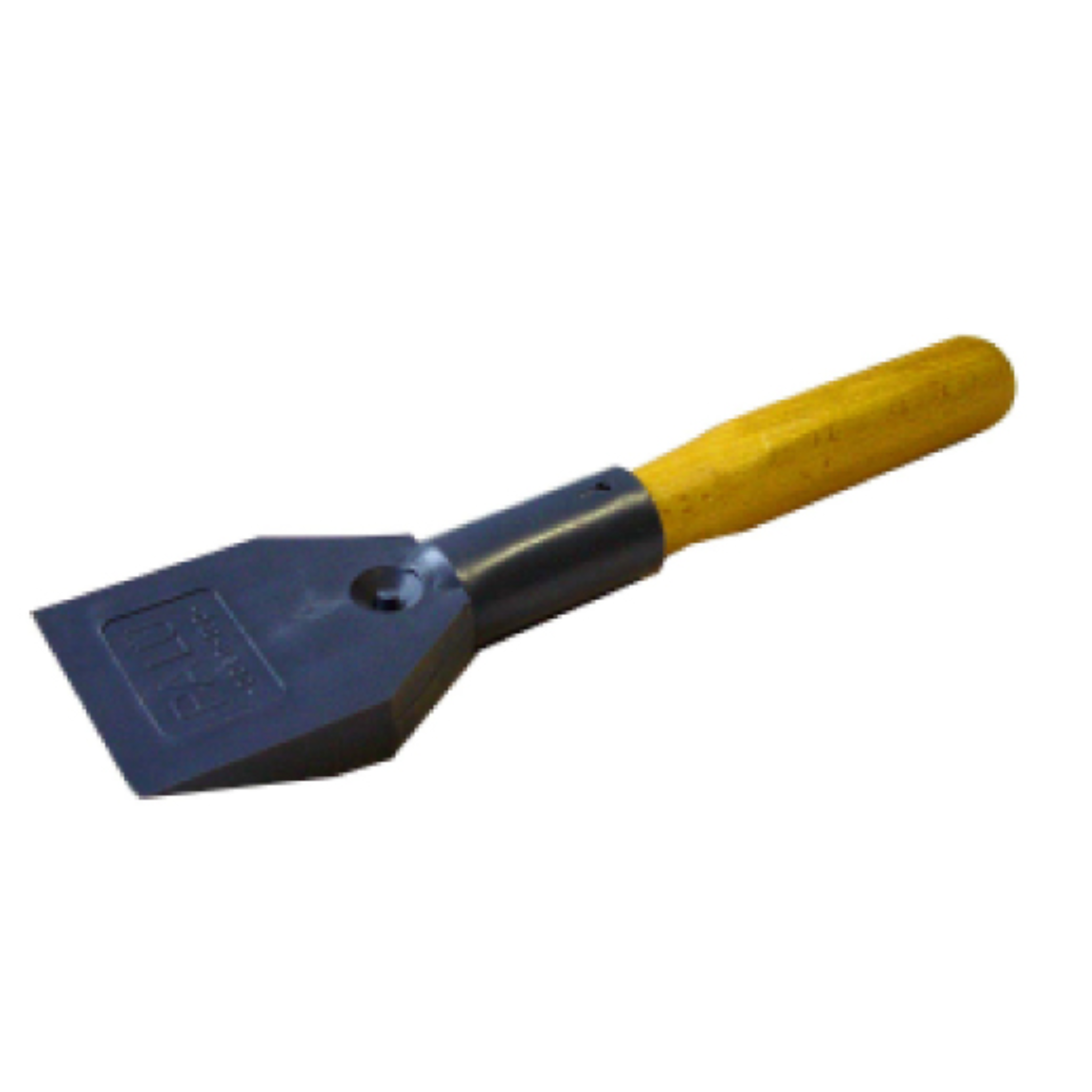 Main de levage en plastique gris souple avec manche en bois