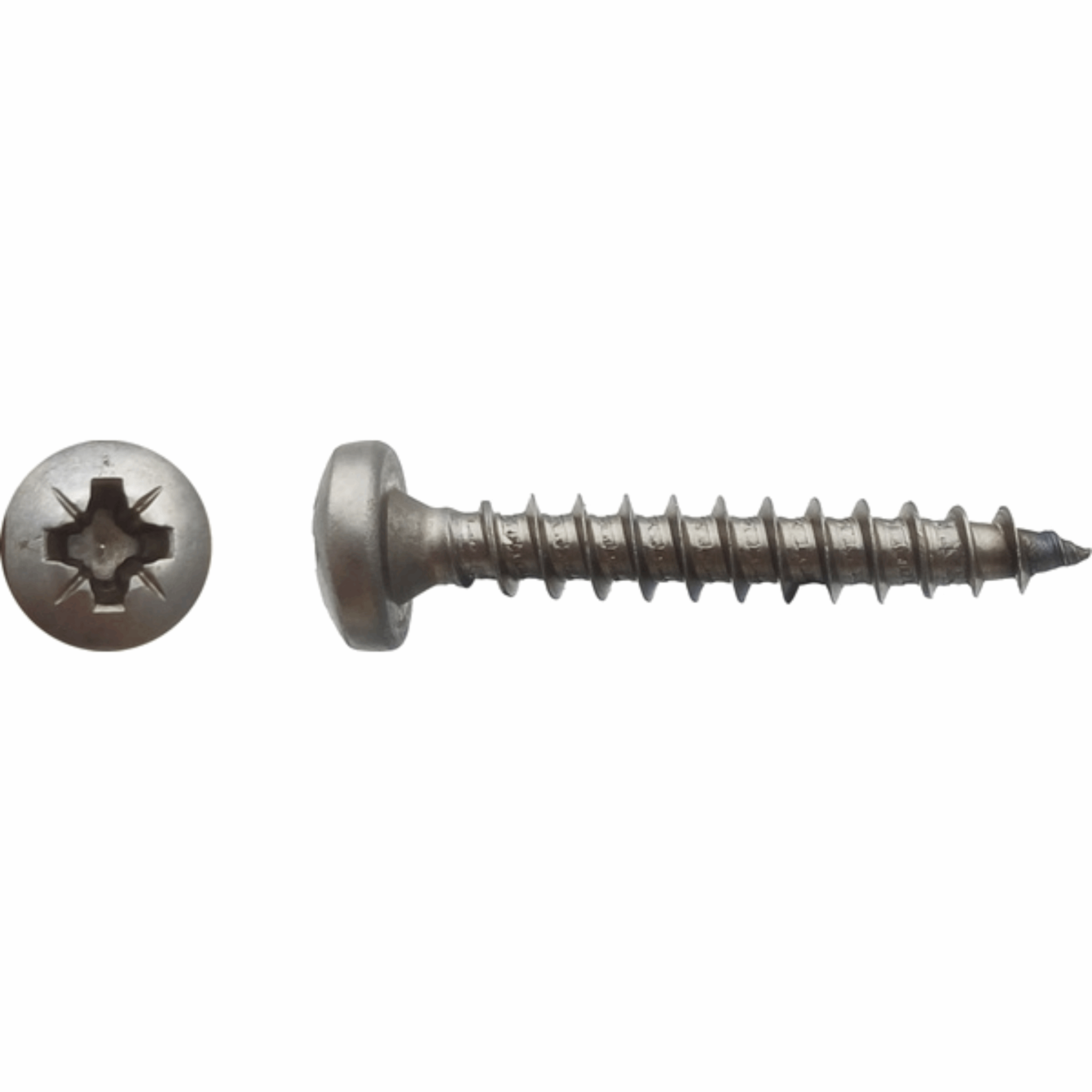 Vis pour panneaux agglo tête cylindrique pozidriv Inox A2 