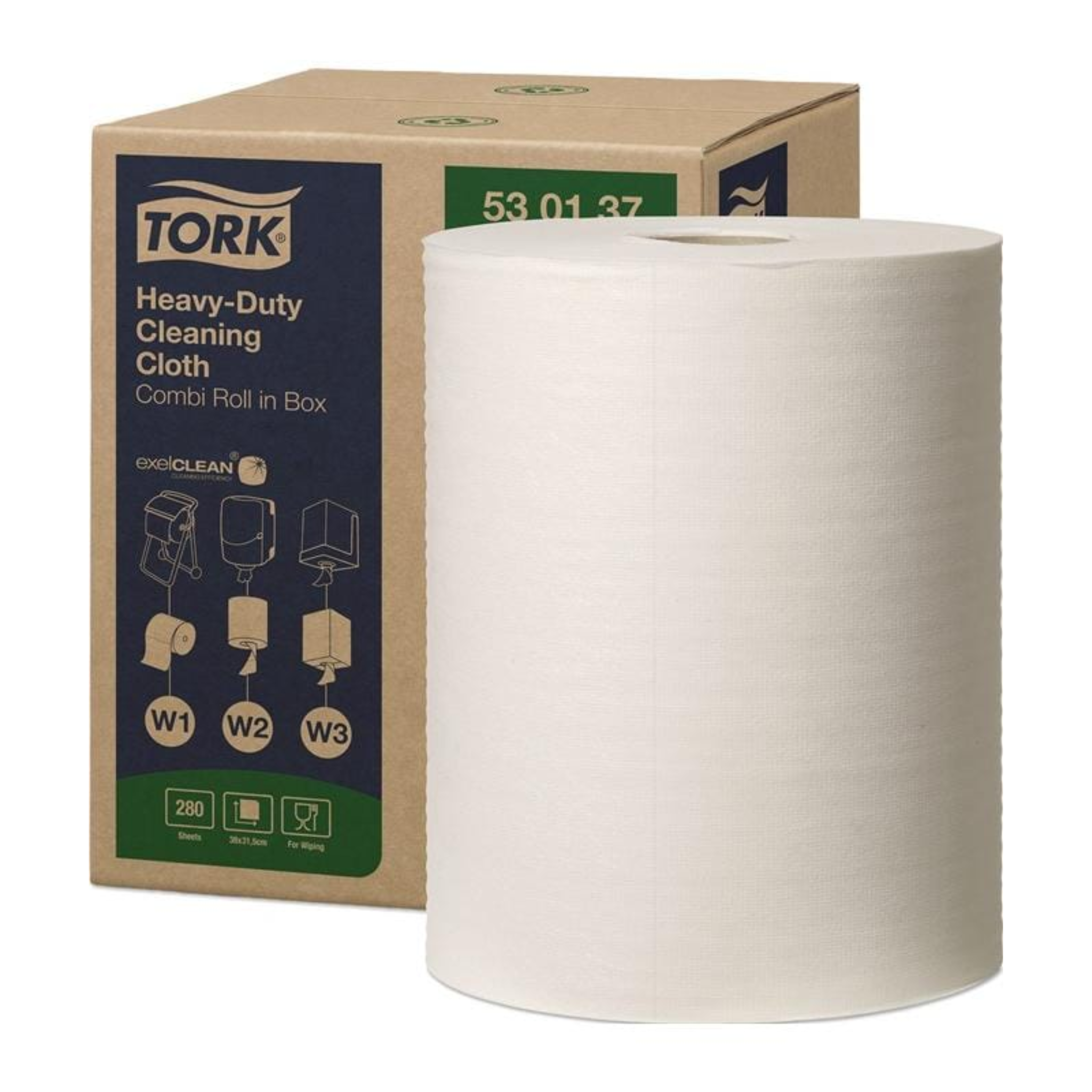 Essuie-tout TORK 530137 Premium 530 L.380xl.320mm 1 couche blanc