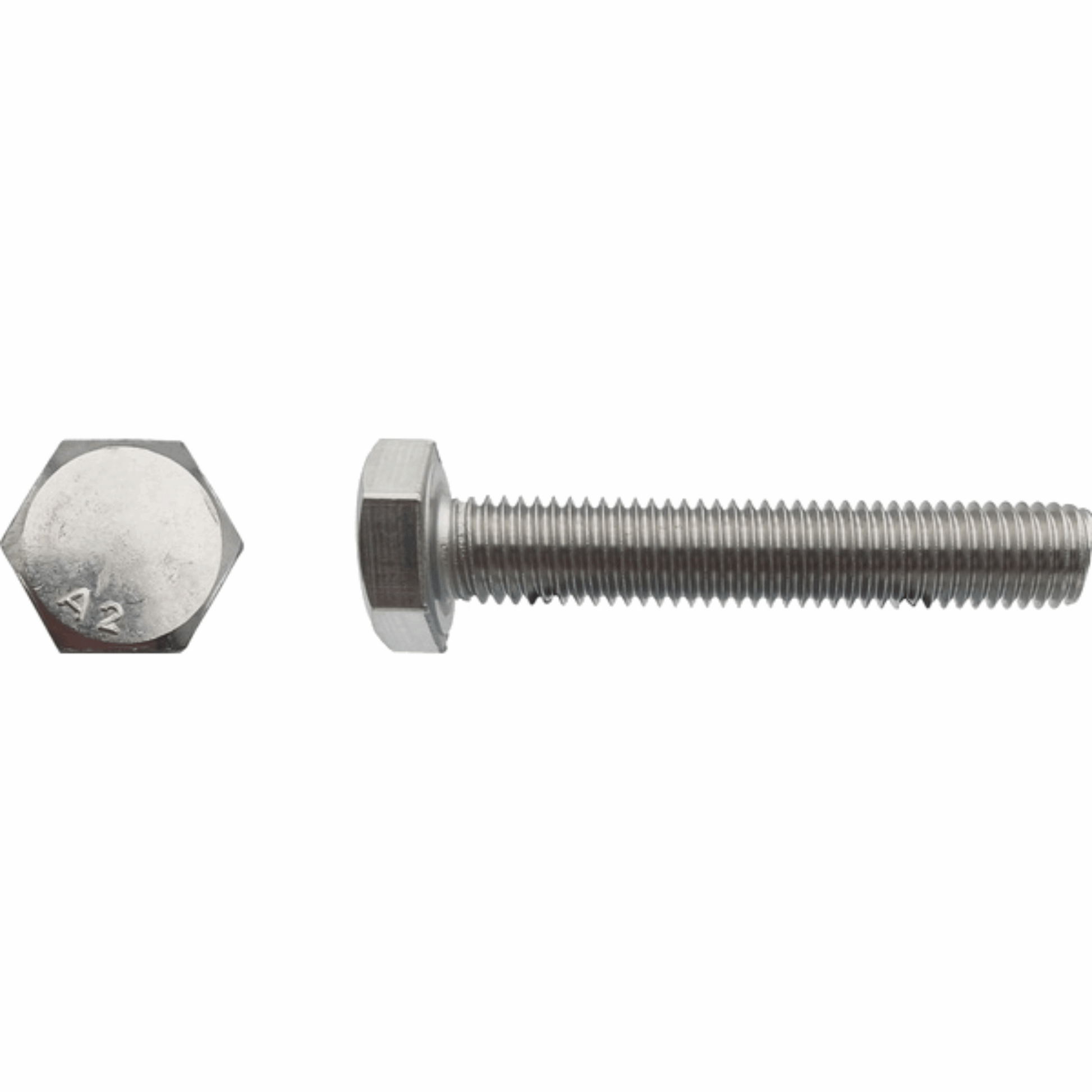Vis TH tête hexagonale filtage total Inox A2 