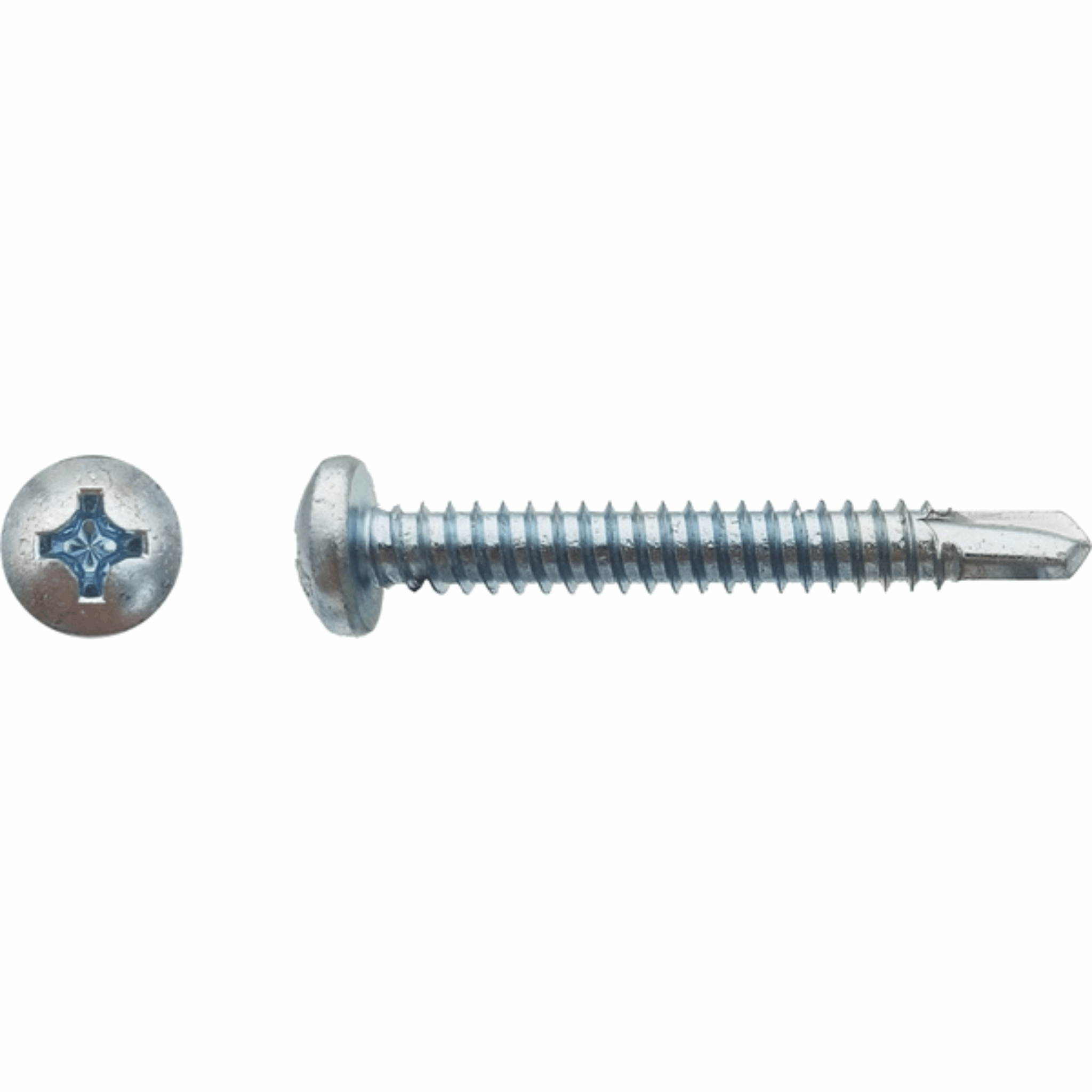 Vis autoperceuse tête cylindrique empreinte phillips Zingué blanc 