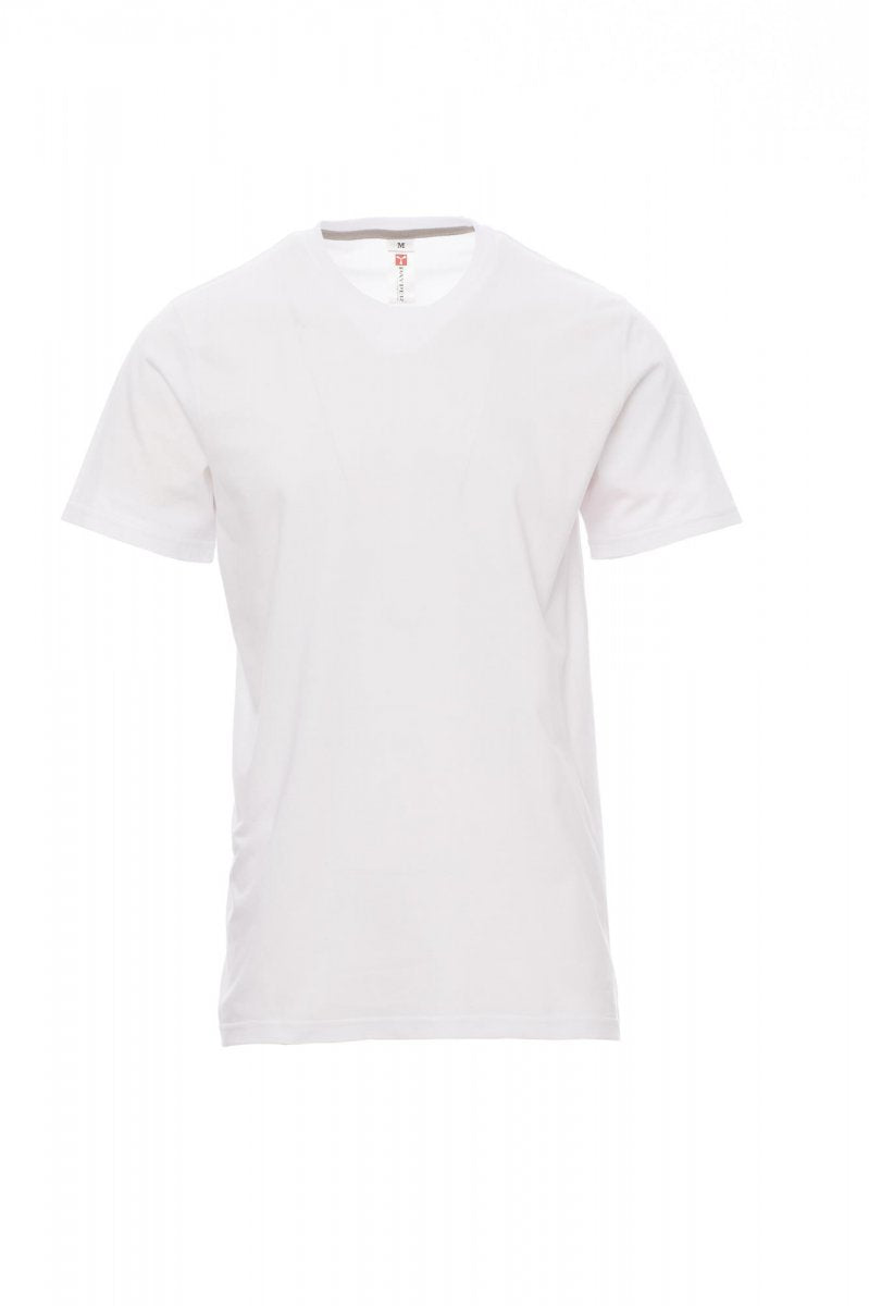 Tee shirt homme encolure ras le cou à manches courtes SUNSET BLANC XS / 5 XL