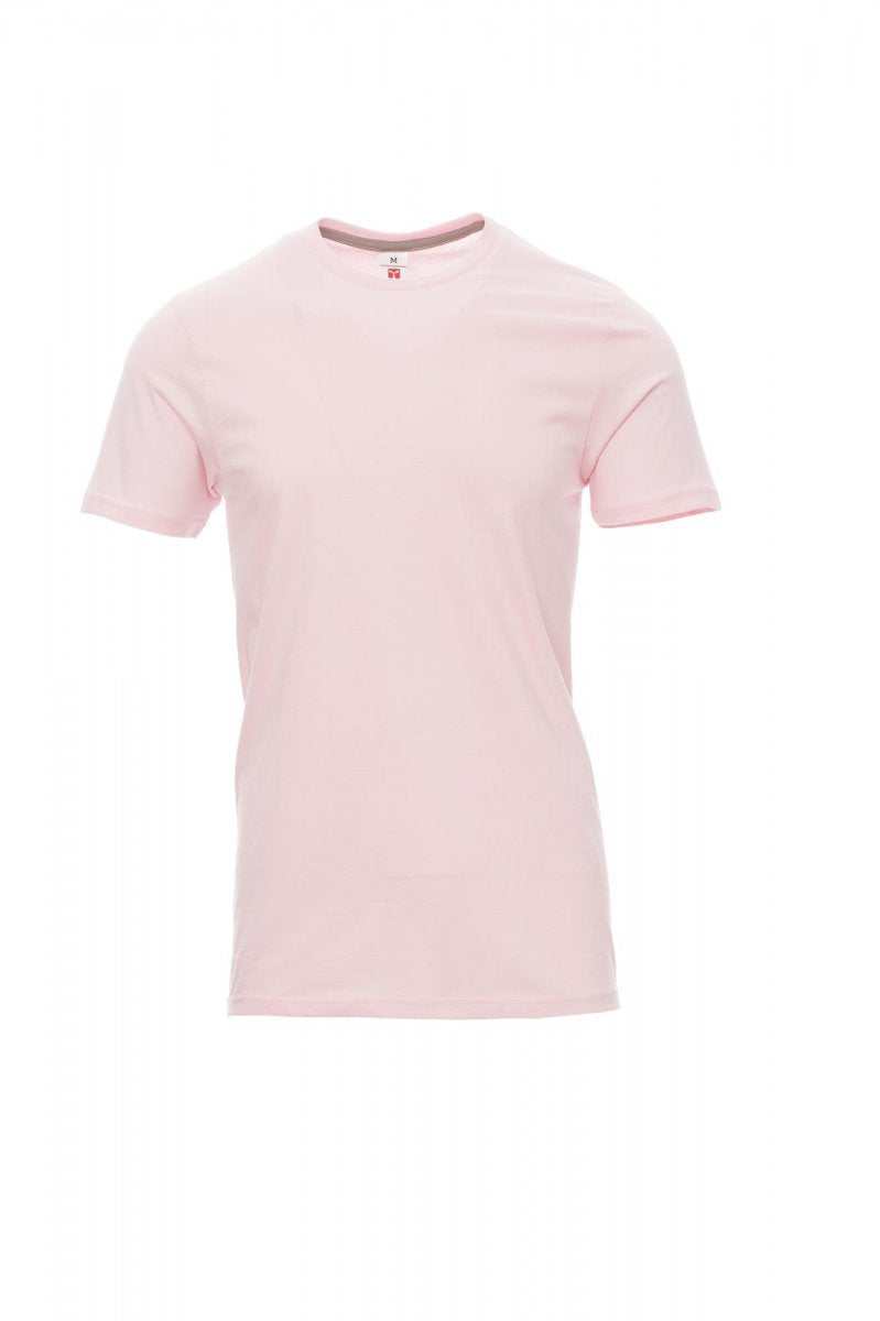 Tee shirt homme encolure ras le cou à manches courtes SUNSET ROSE OMBRE XS / 5 XL