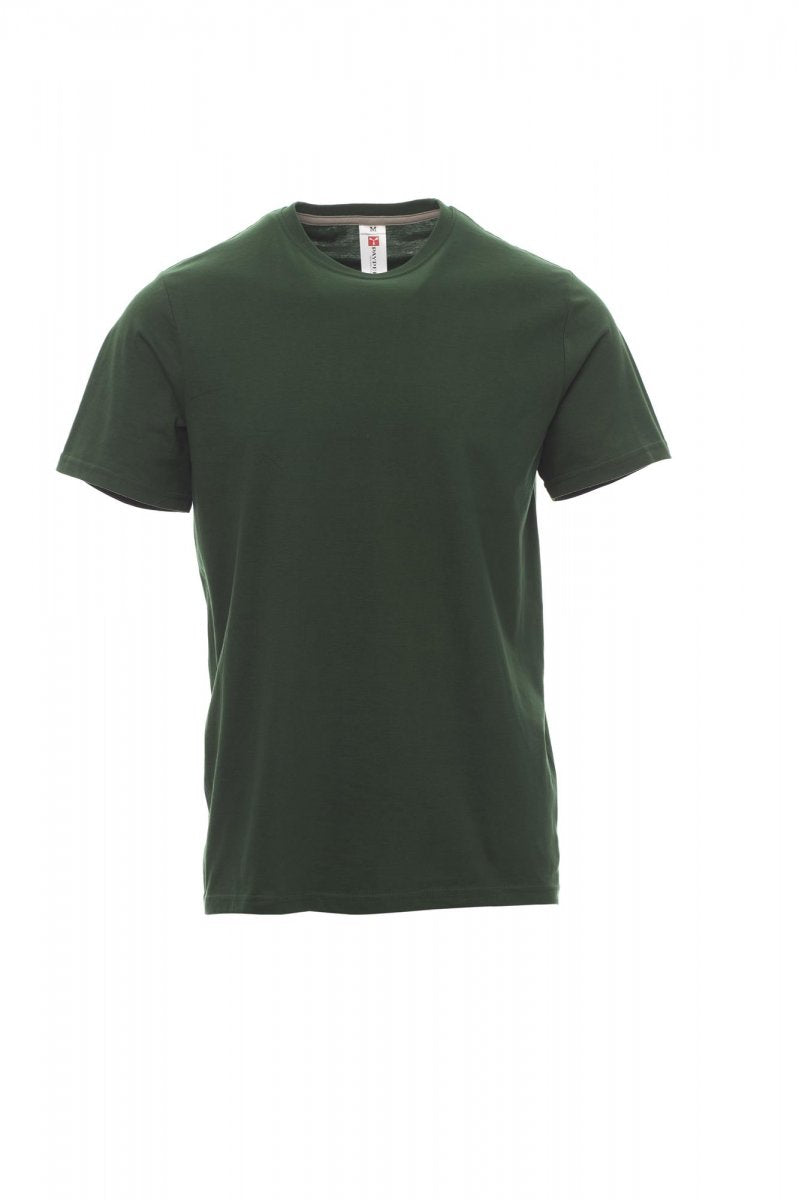 Tee shirt homme encolure ras le cou à manches courtes SUNSET VERT XS / 5 XL