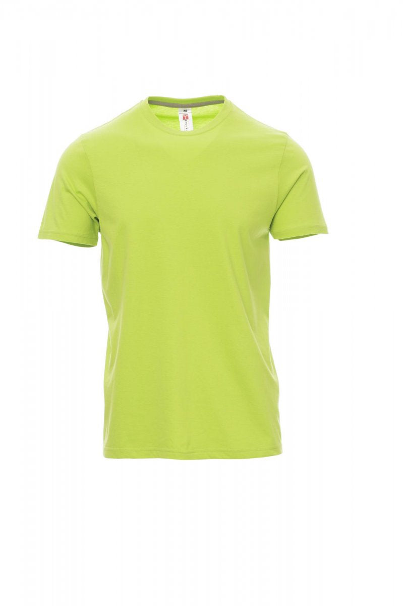 Tee shirt homme encolure ras le cou à manches courtes SUNSET VERT ACIDE XS / 5 XL