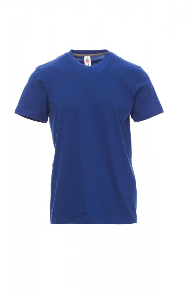Tee shirt homme encolure ras le cou à manches courtes SUNSET BLEU ROI XS / 5 XL