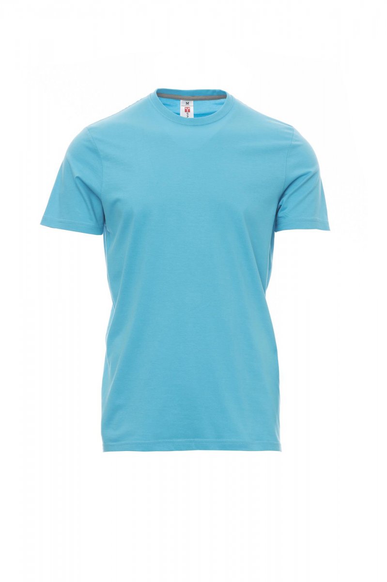 Tee shirt homme encolure ras le cou à manches courtes SUNSET BLEU ATOLL XS / 5 XL