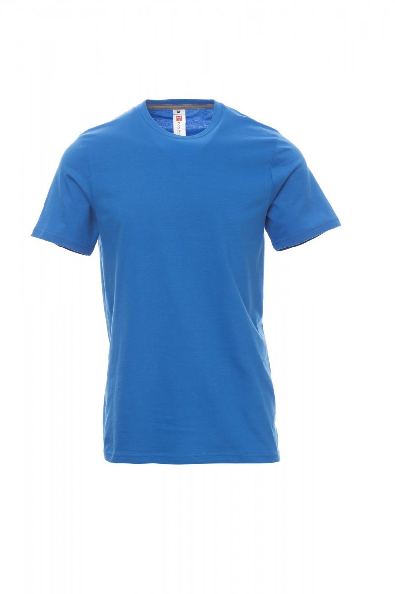 Tee shirt homme encolure ras le cou à manches courtes SUNSET BLEU ROI CLAIR XS / 5 XL